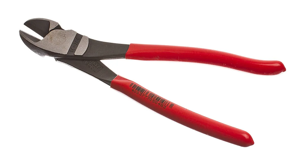 Kraftig sidekutter, buet, 200 mm