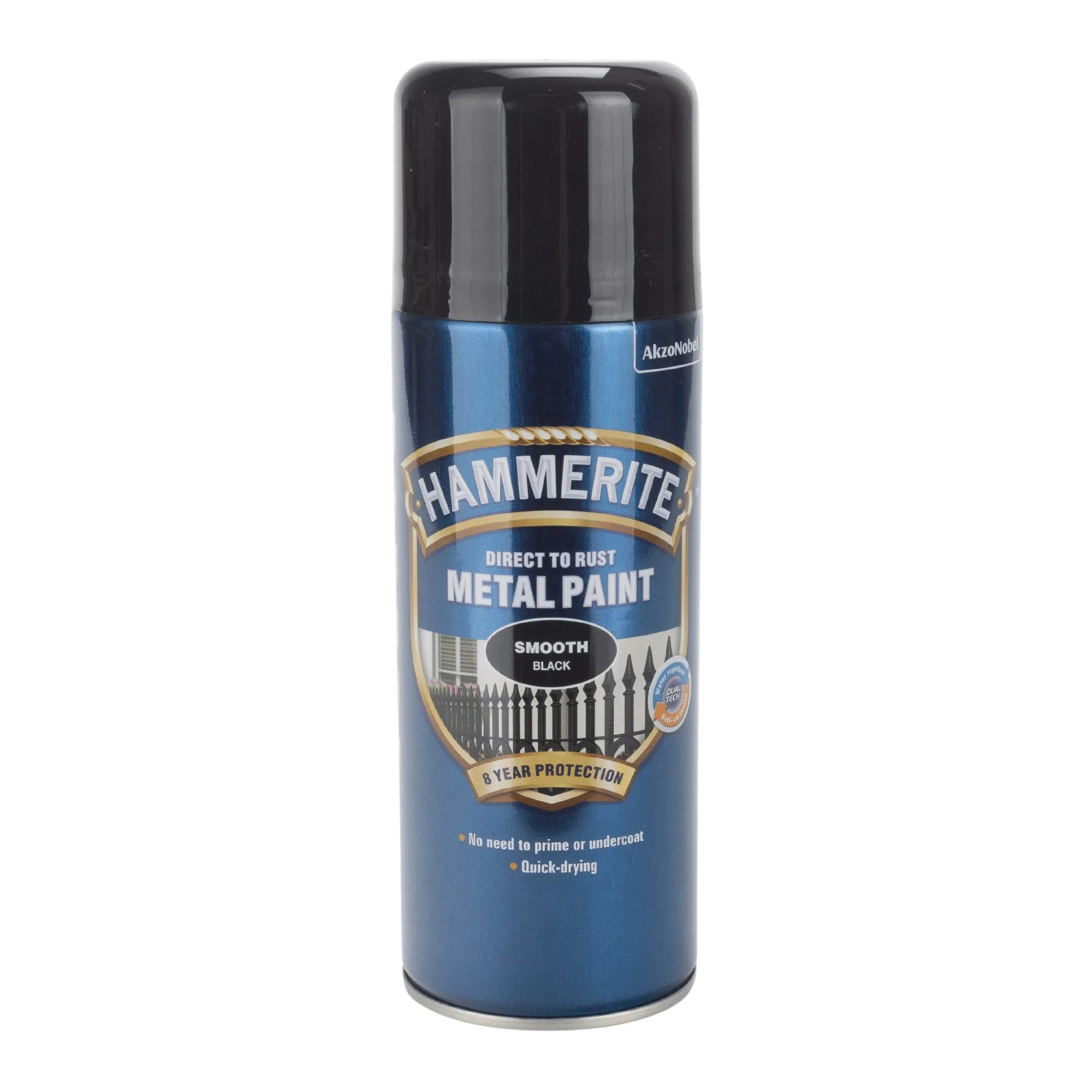 Hammarlack slät svart, spray 400 ml