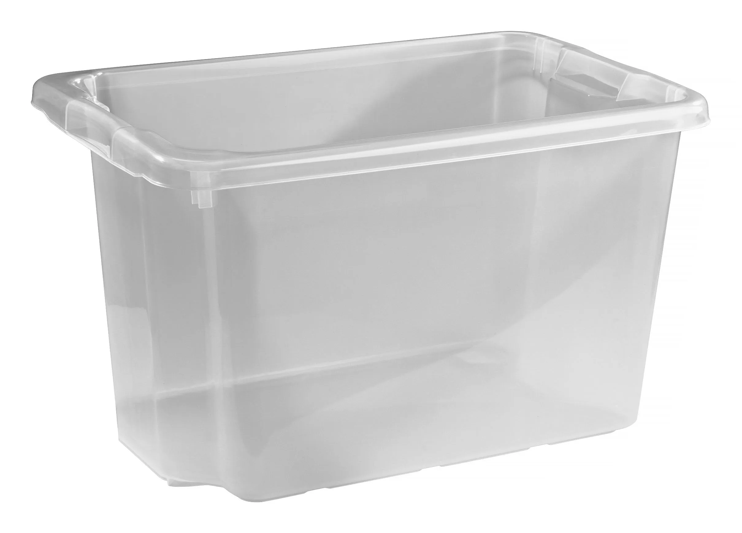 Förvaringsbox, 55 l, transparent