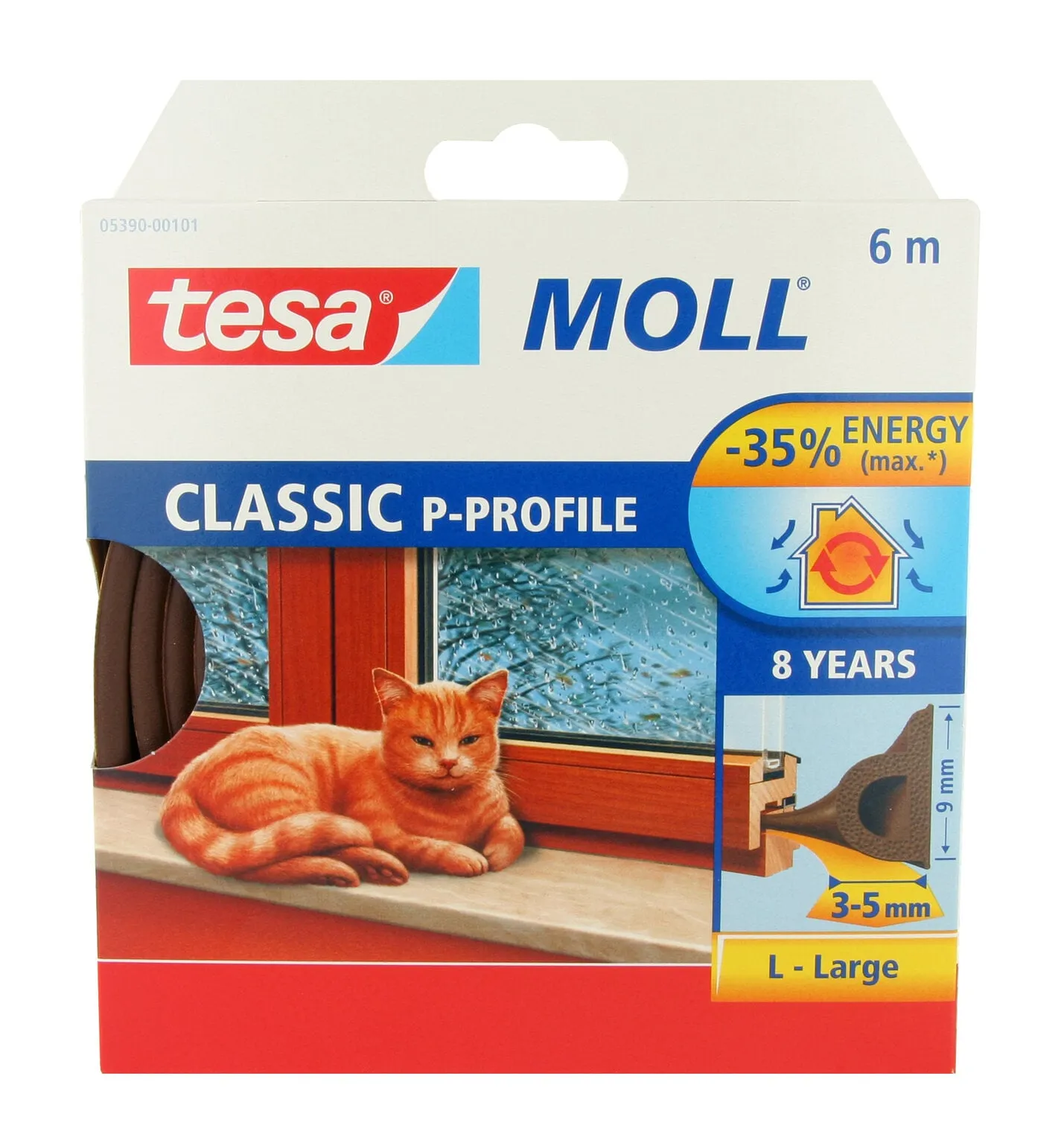 Tätningslist, P-profil, 6 m