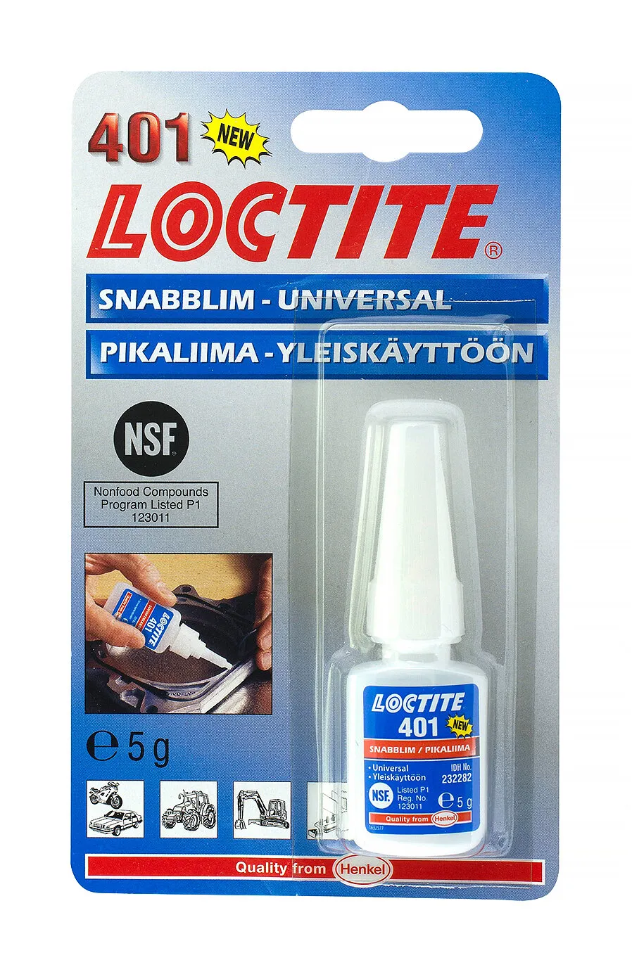 Snabblim 401, allround, tunn, 5 g