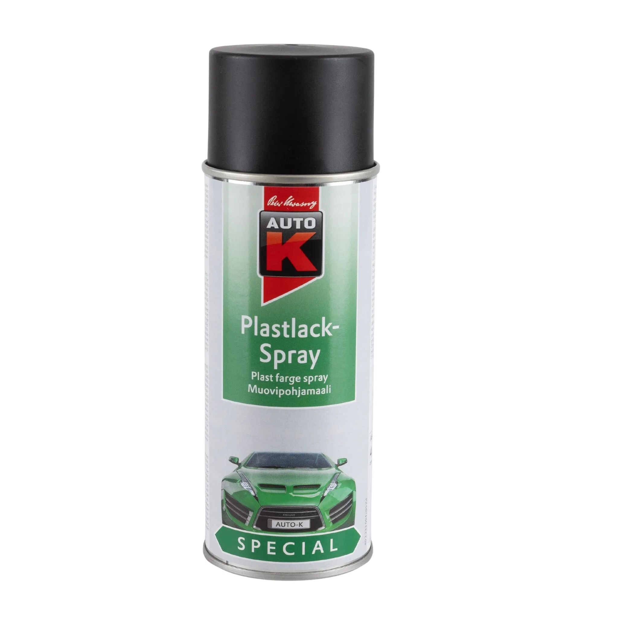 Plastlakk svart, 400 ml