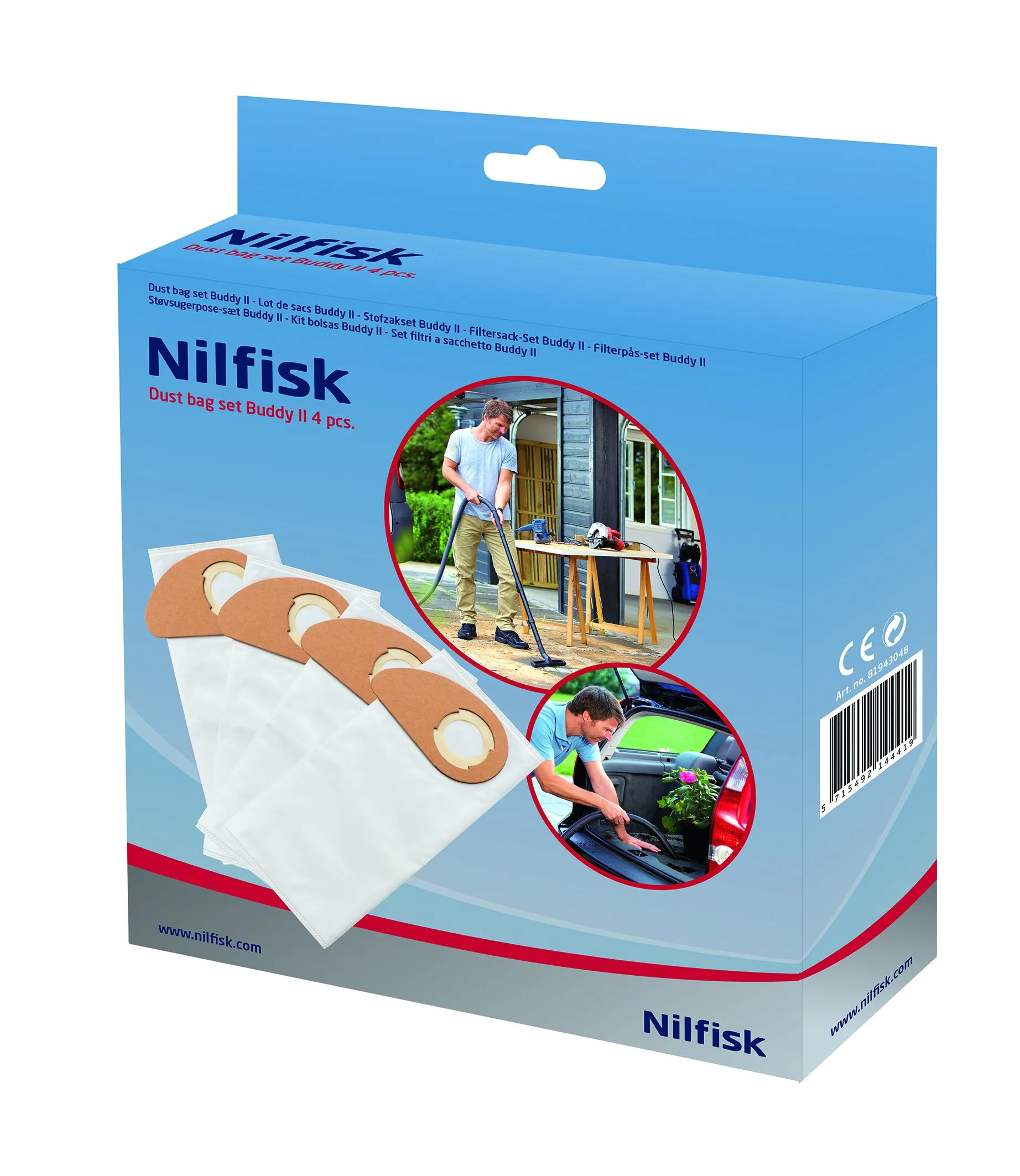 Støvsugerpose til Nilfisk Buddy II
