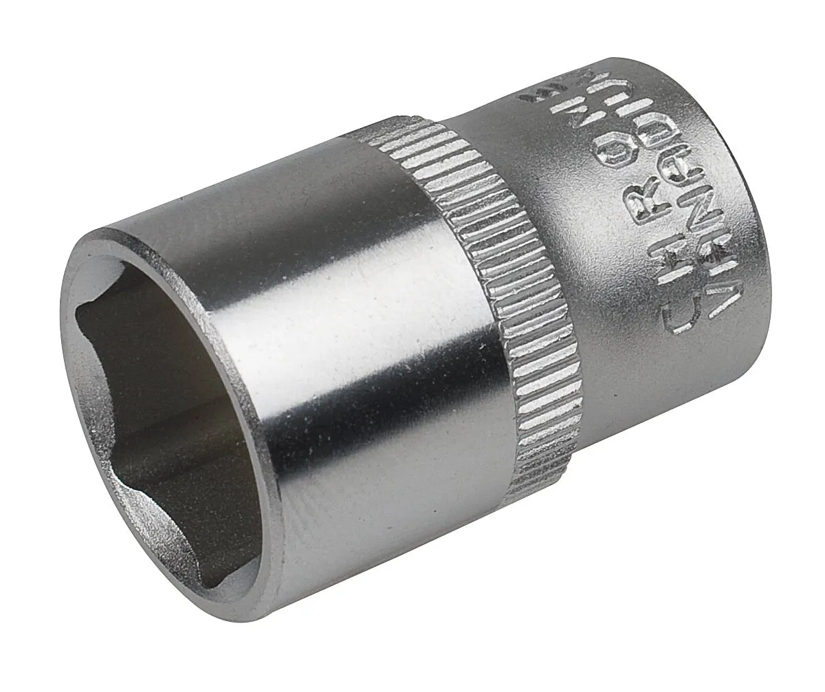 Hylsa, 6-kant, 1/4", mm