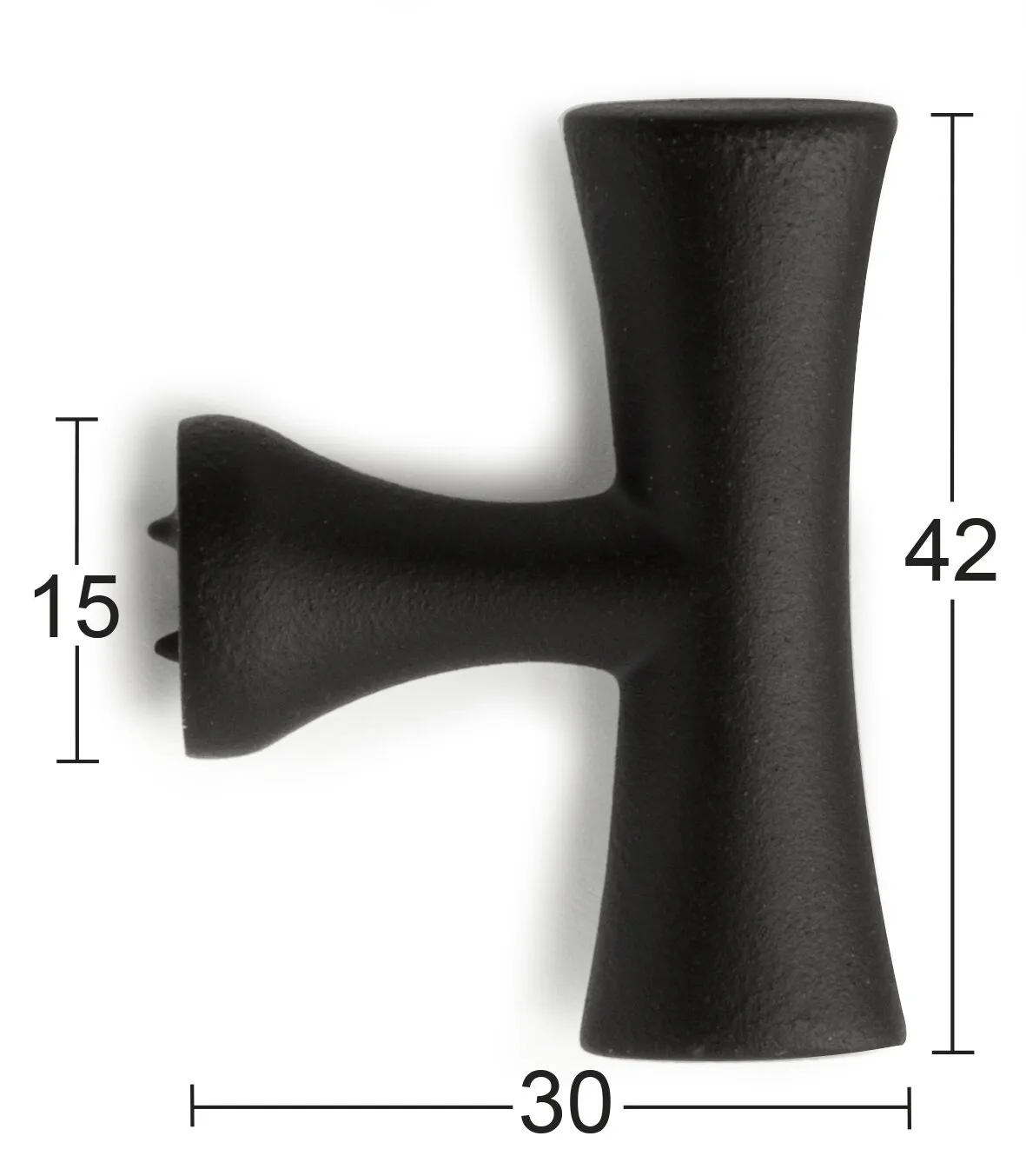 Knopp Max, svart nickel