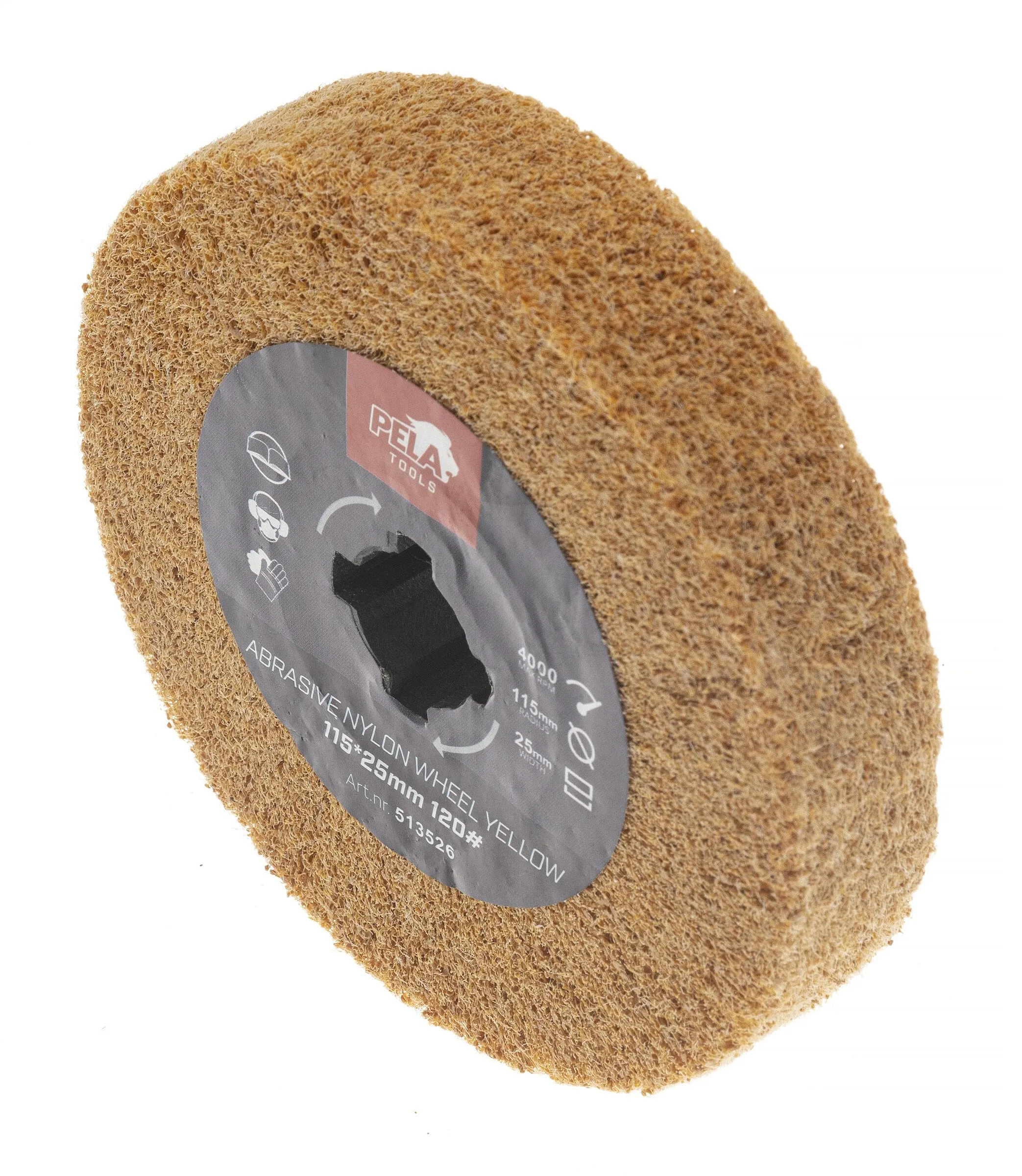 Slipnylontrumma till 509658, #120, Ø115x25 mm