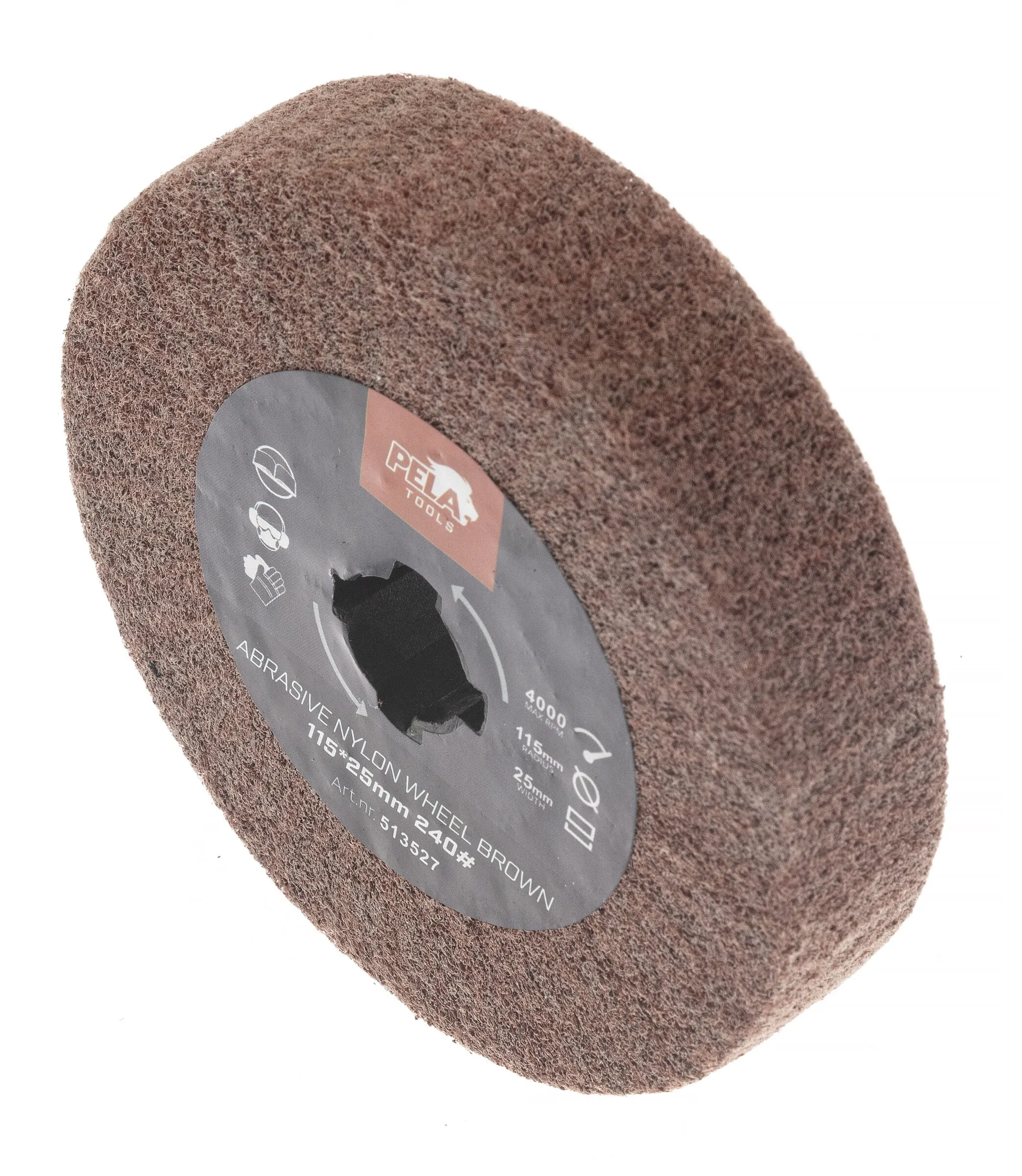 Slipnylontrumma till 509658, #240, Ø115x25 mm