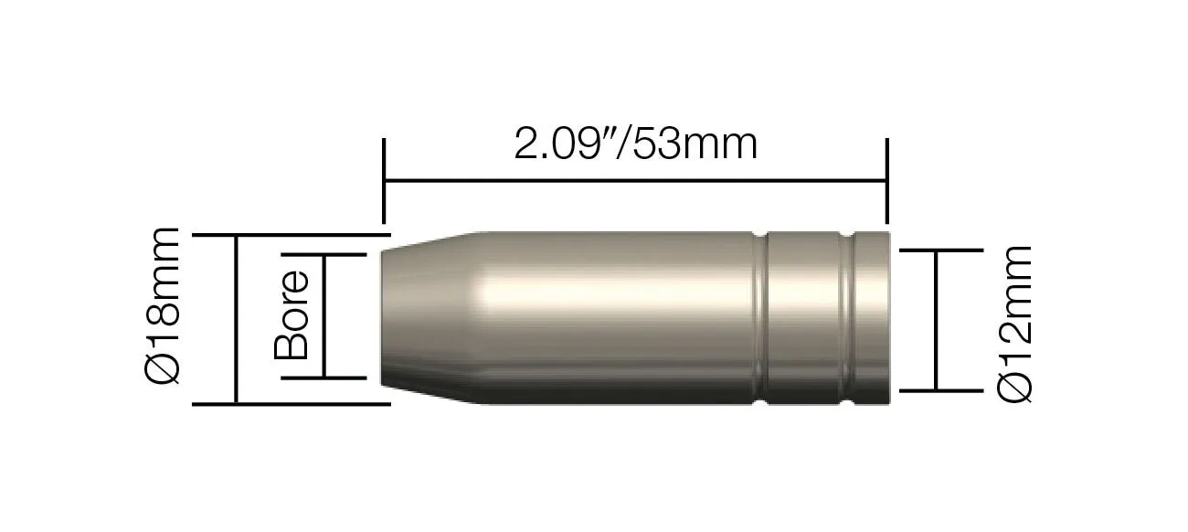 Gaskåpa 15AK, SB150, cylindrisk 16 mm