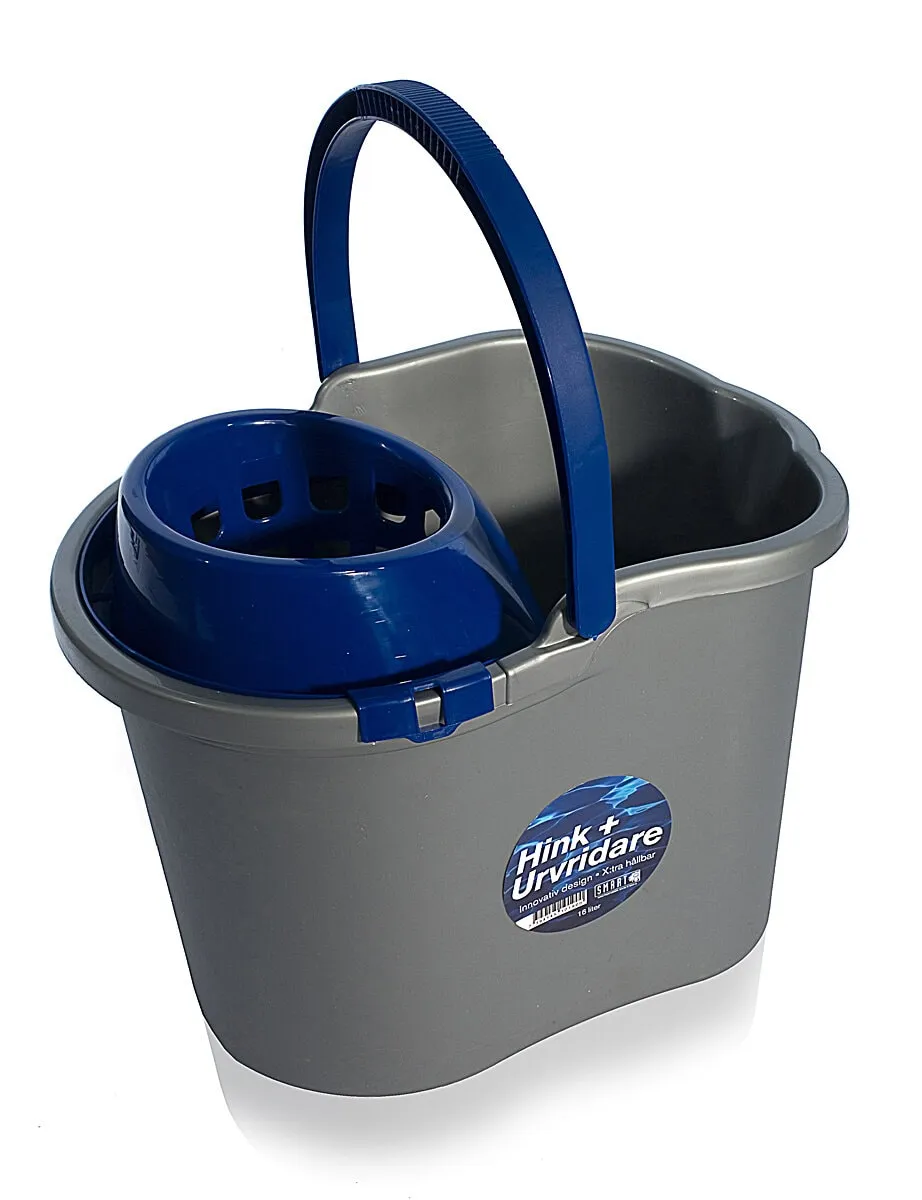 Hink med urvridare, 16 l 