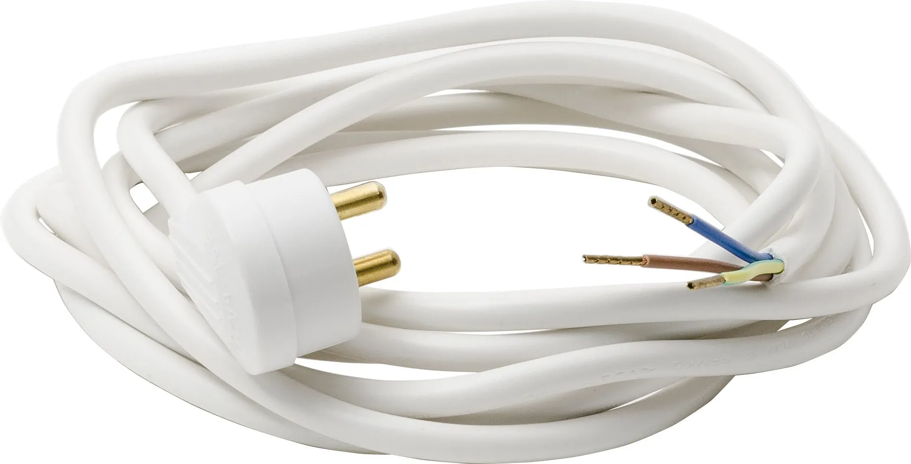 Armaturledning med lampepropp, med jord, side-, 3 m