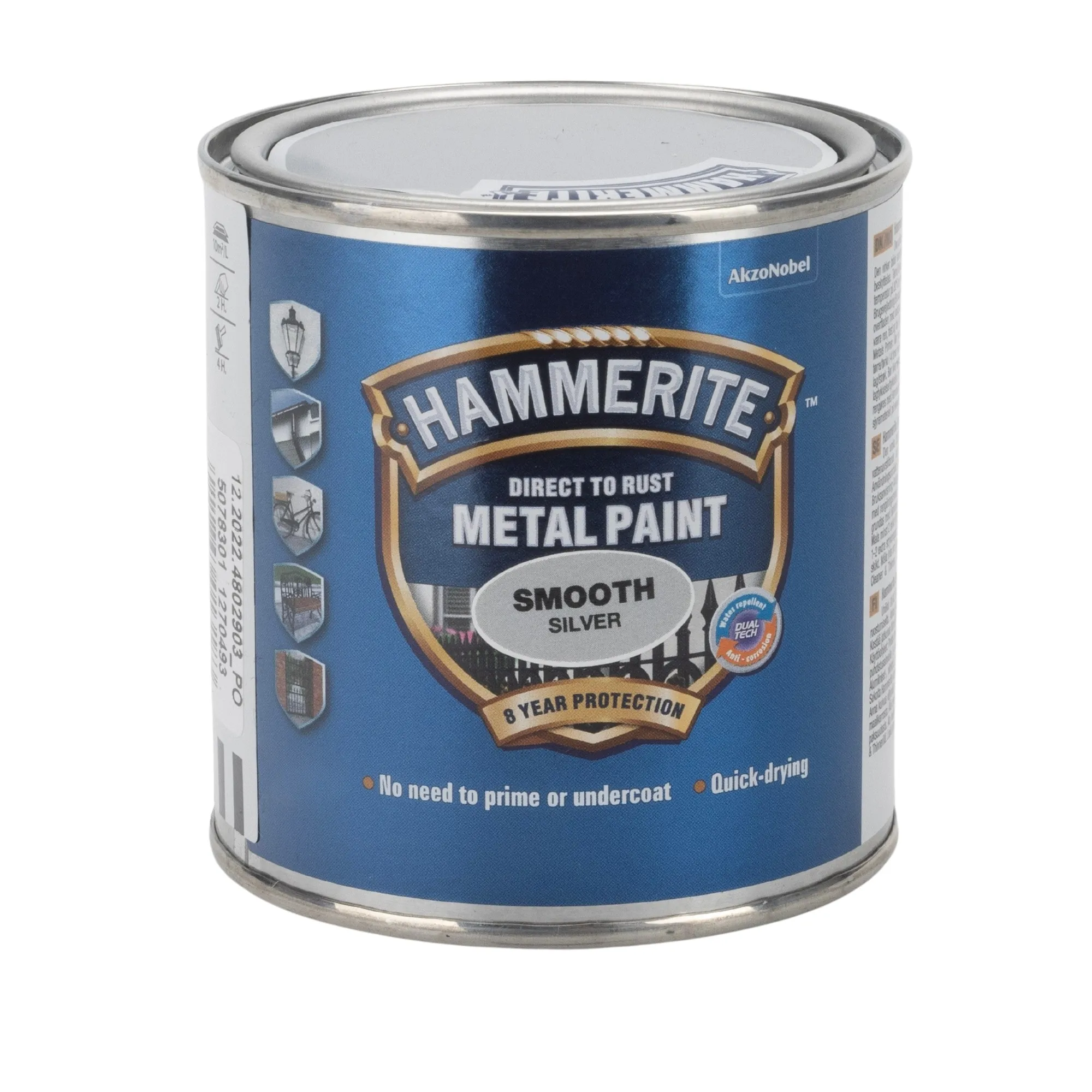 Hammarlack slät blank silver, 750 ml