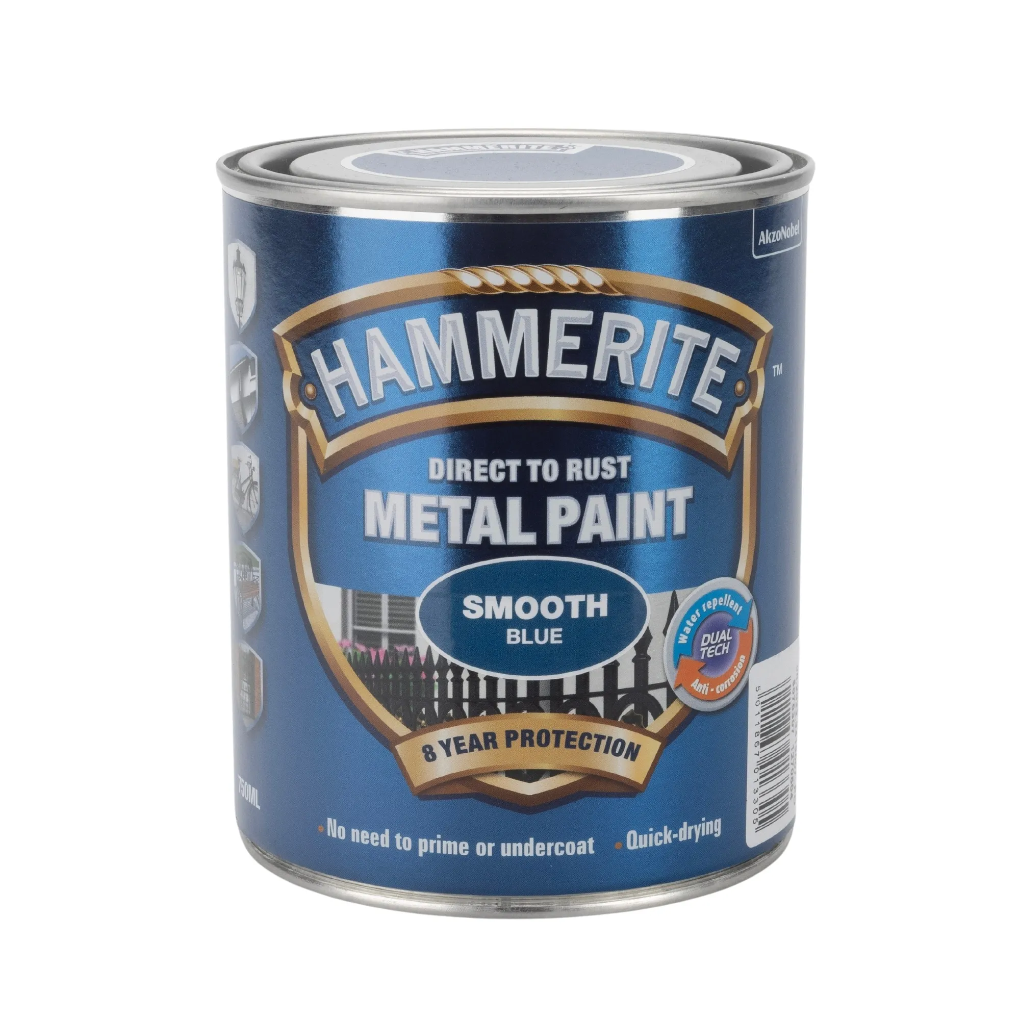 Hammarlack slät blank blå, 750 ml