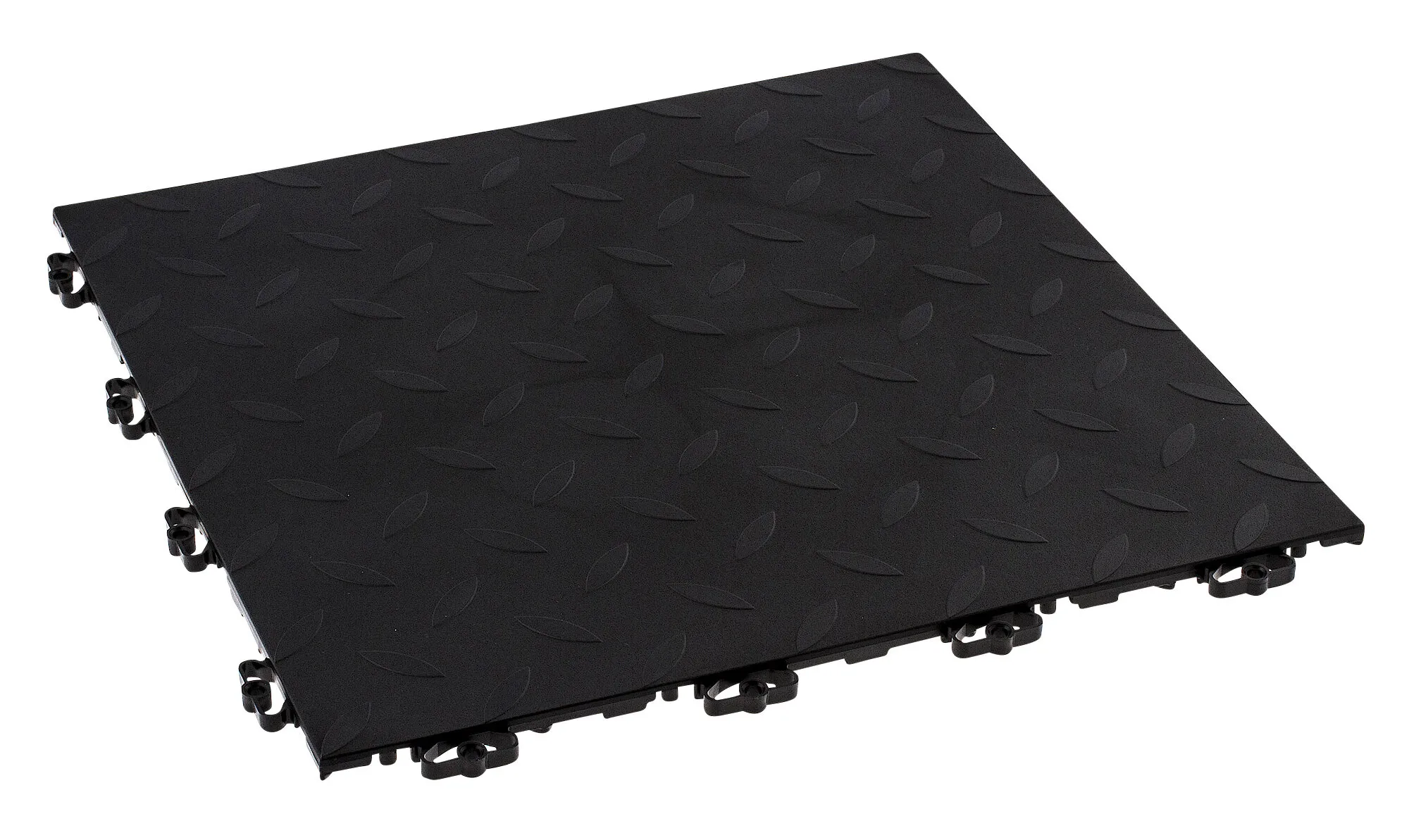 Garagegolv Durk, svart, 38x38 cm, 2 m²