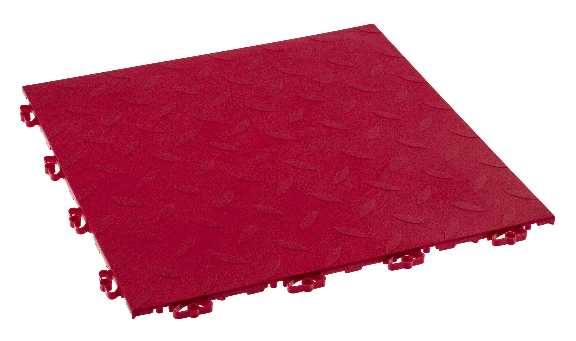Garagegolv Durk, röd, 38x38 cm, 2m²