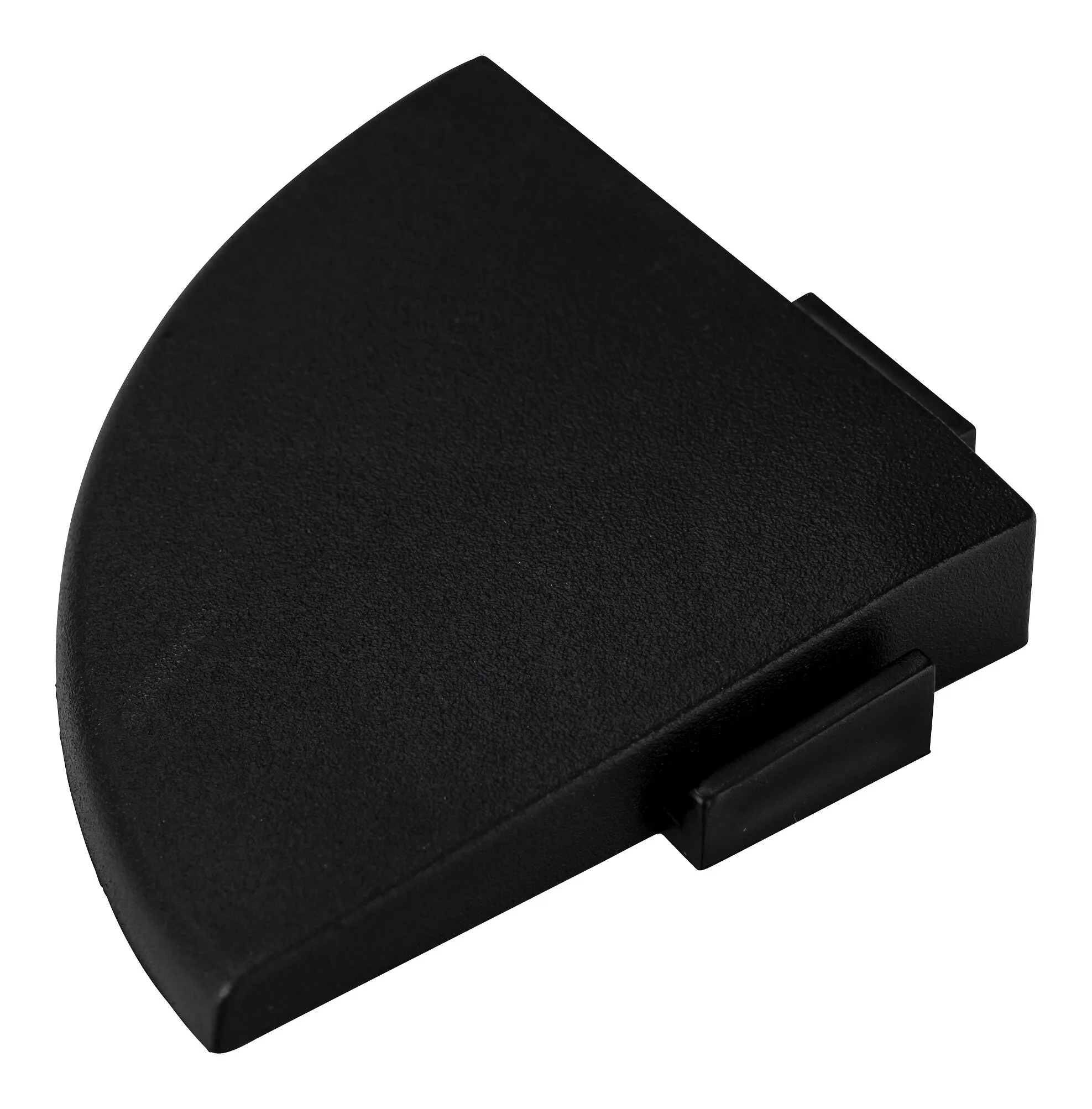 Hörnlist till garagegolv 38x38 cm, svart, 2-pack