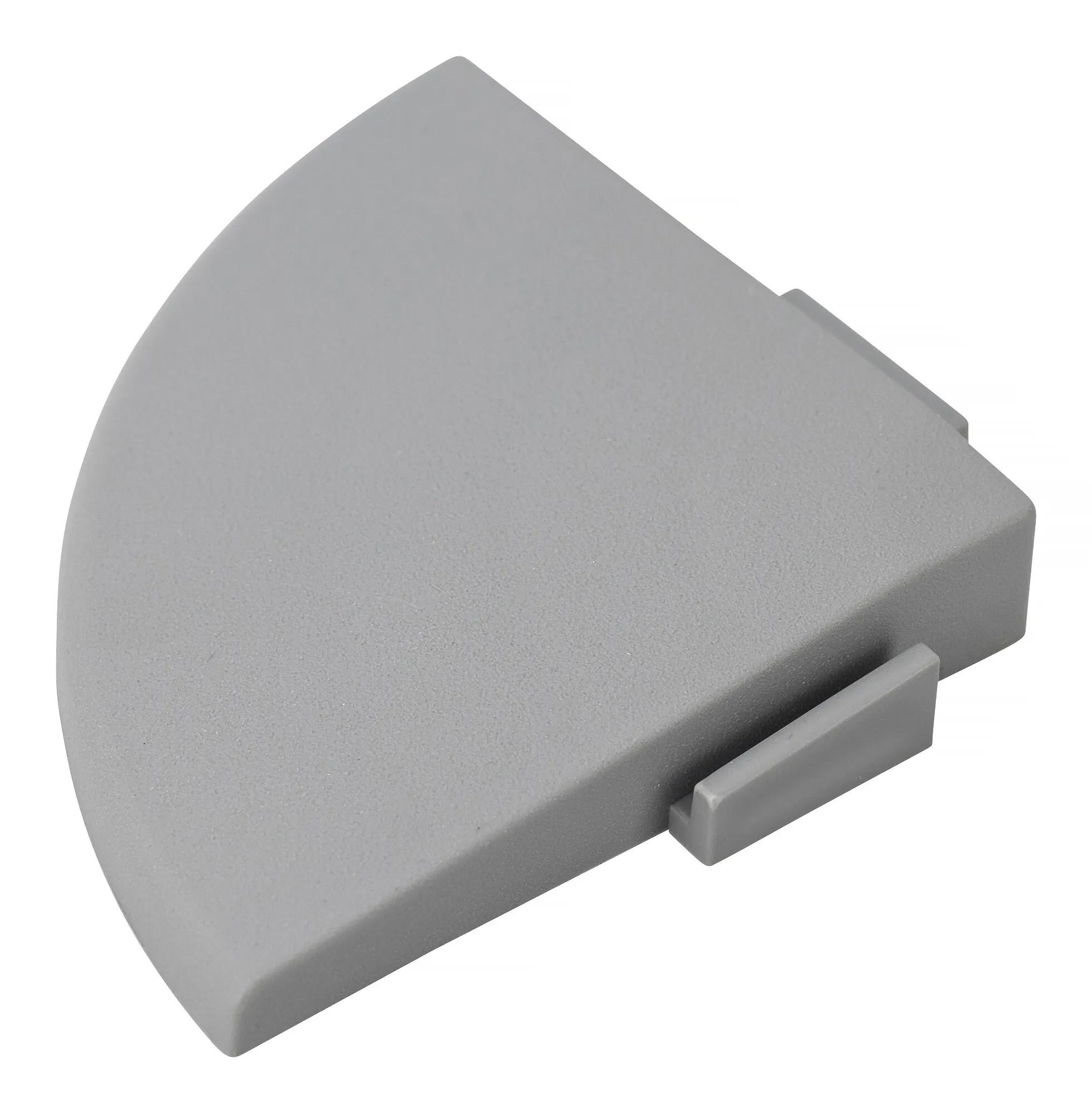 Hörnlist till garagegolv 38x38 cm, stengrå, 2-pack