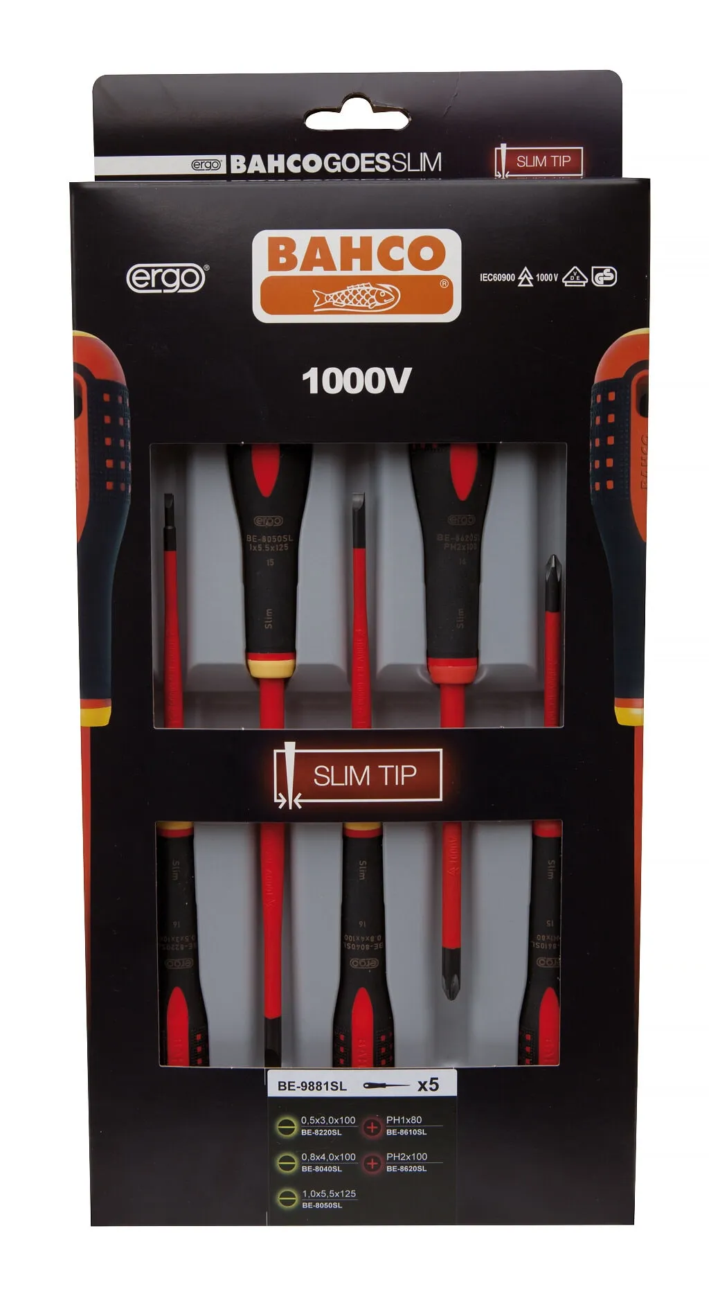 Skrutrekkersett BE-9881SL, 5 deler