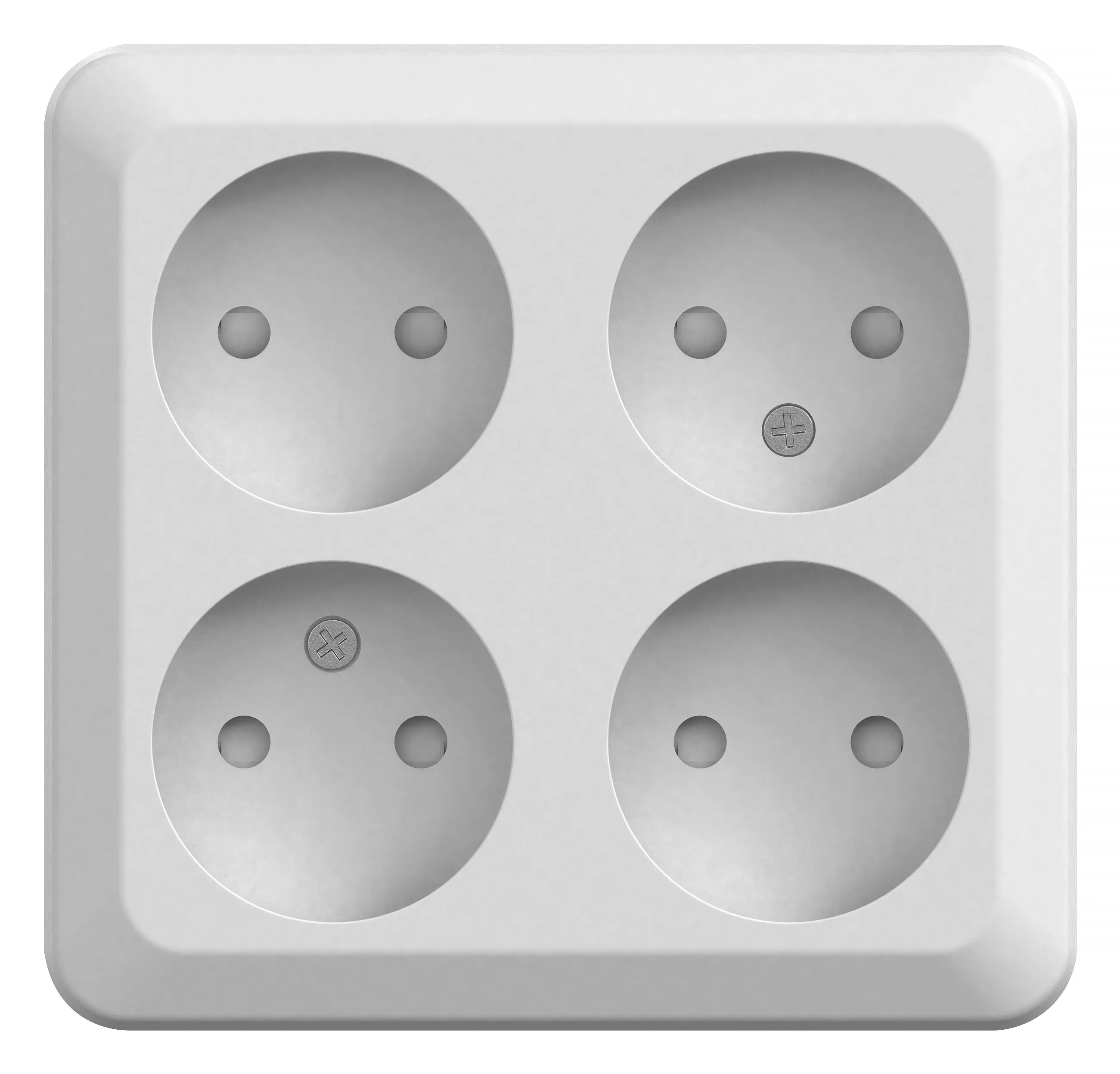 Vägguttag, utanpåliggande, ojordat, Connect 2 Home