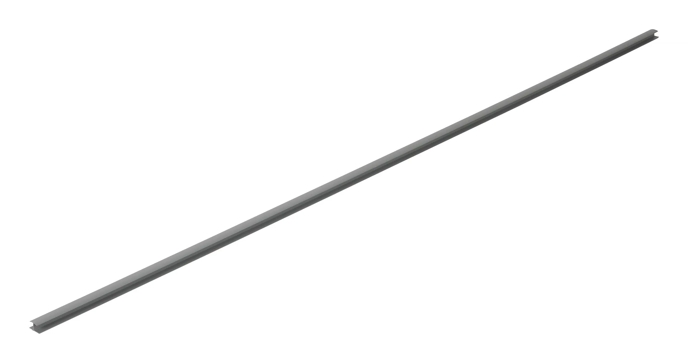 Mellanlist till garagepanel, grå, 2440 mm
