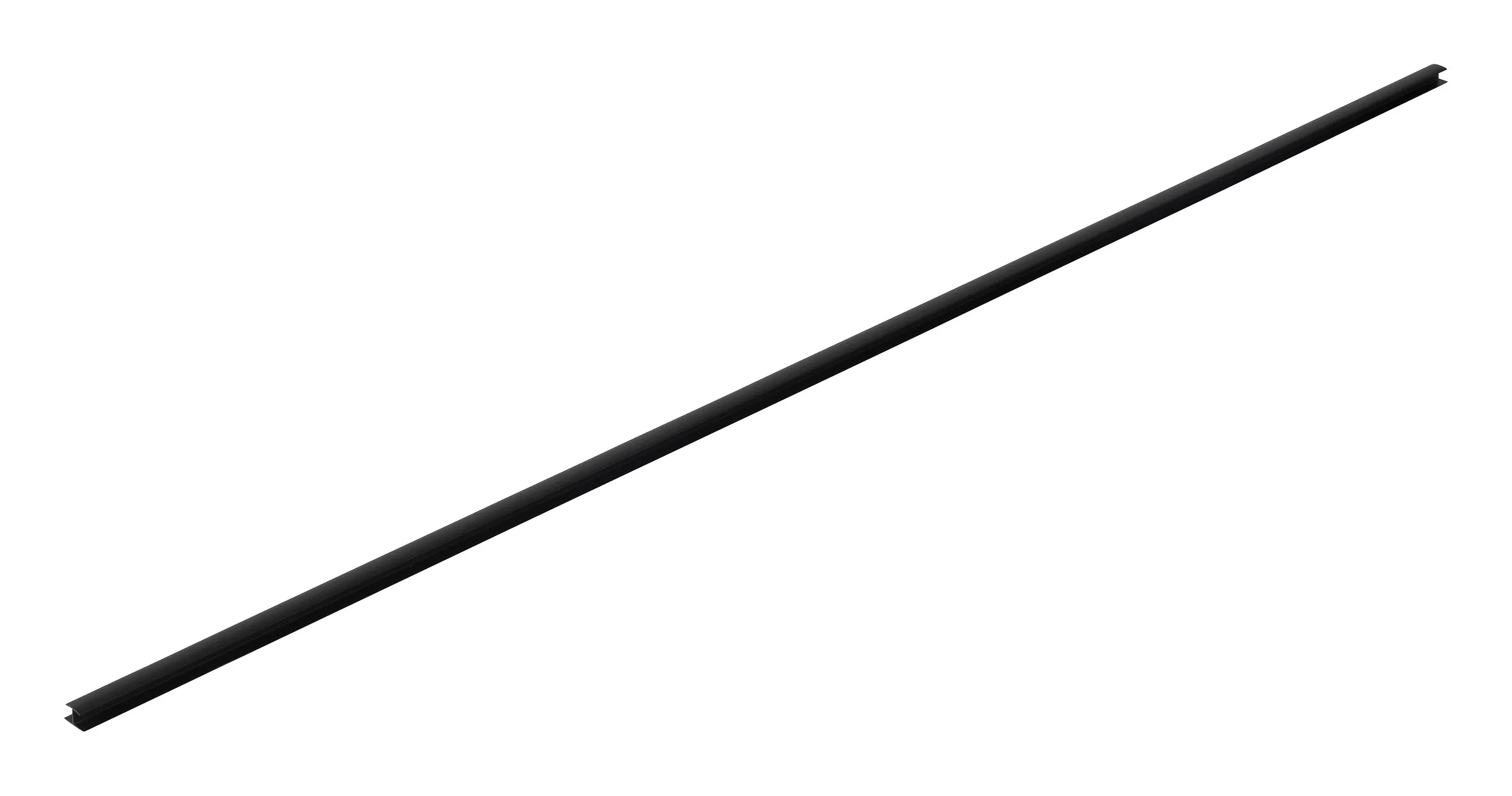 Mellanlist till garagepanel, svart, 2440 mm