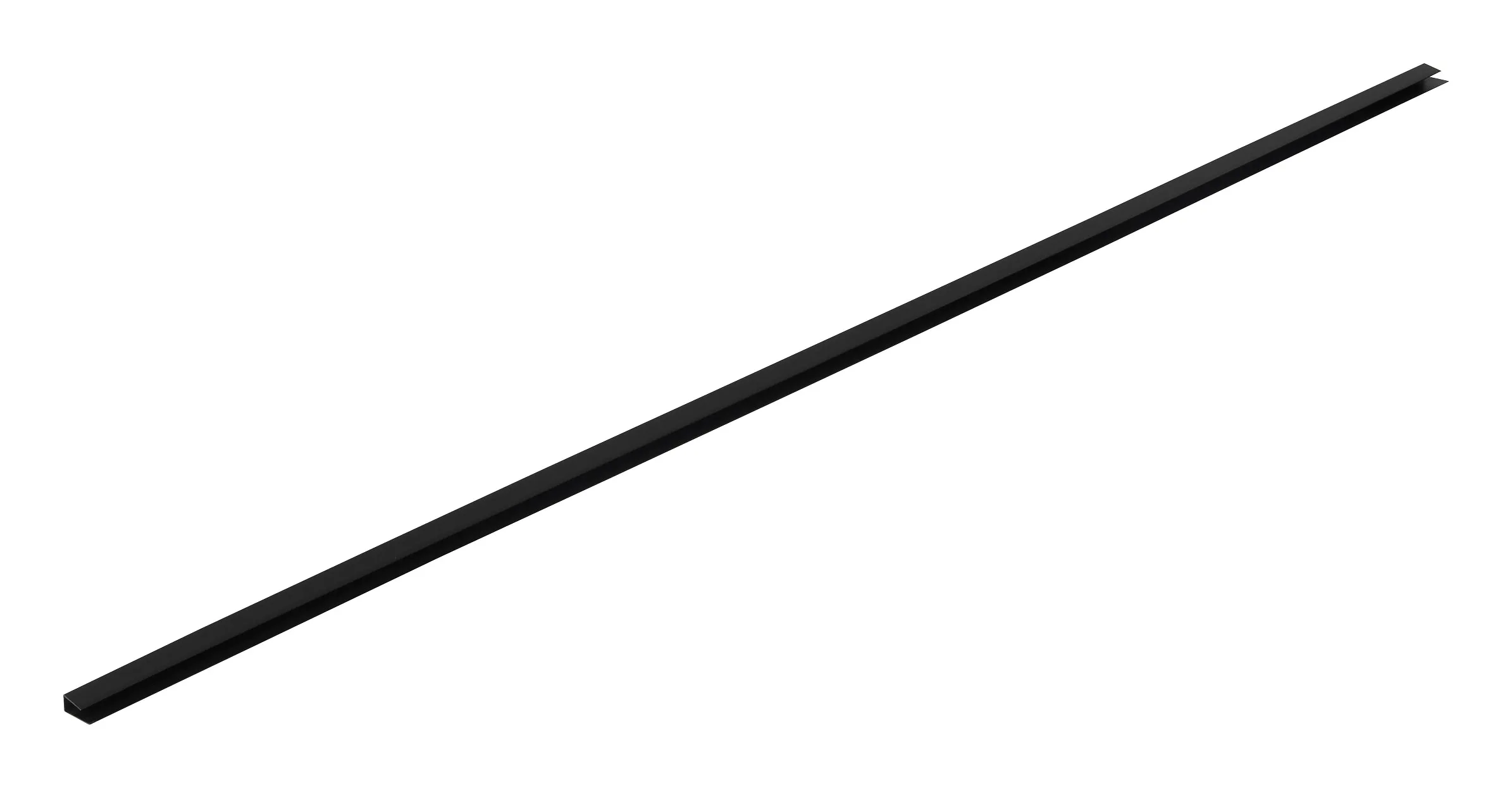 Ändavslut till garagepanel, svart, 2440 mm