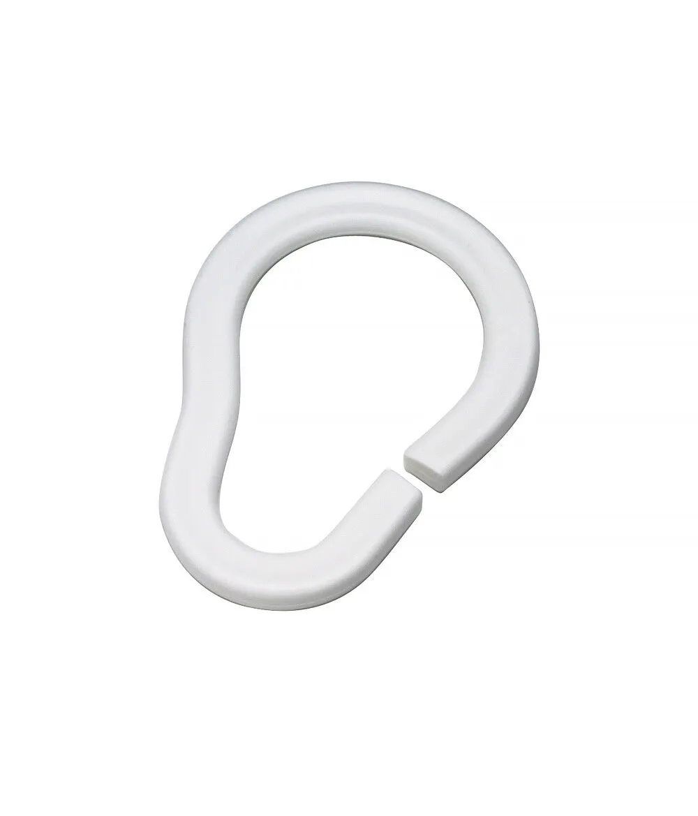 Duschdraperiring, vit