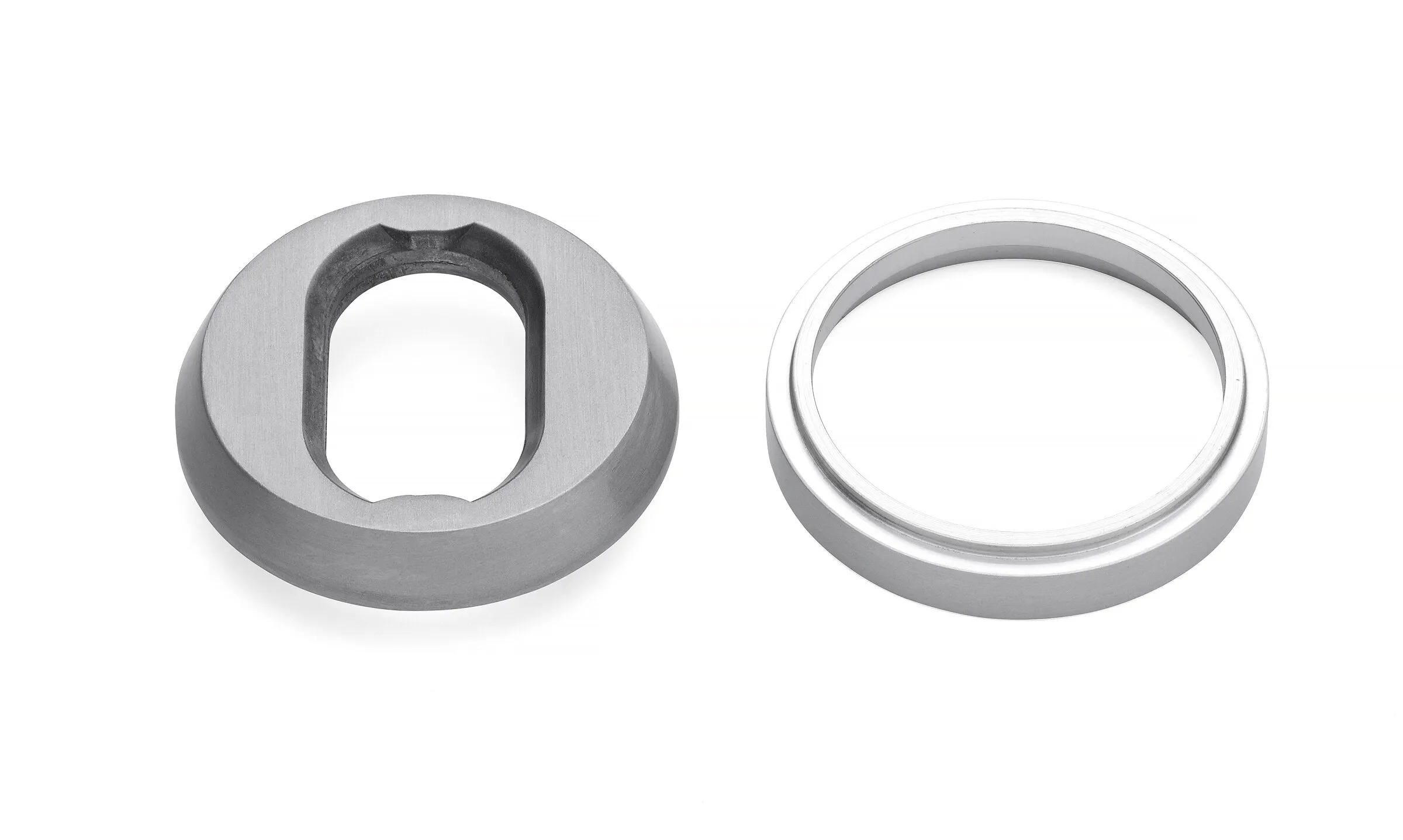Cylinderring universal, borstad aluminium