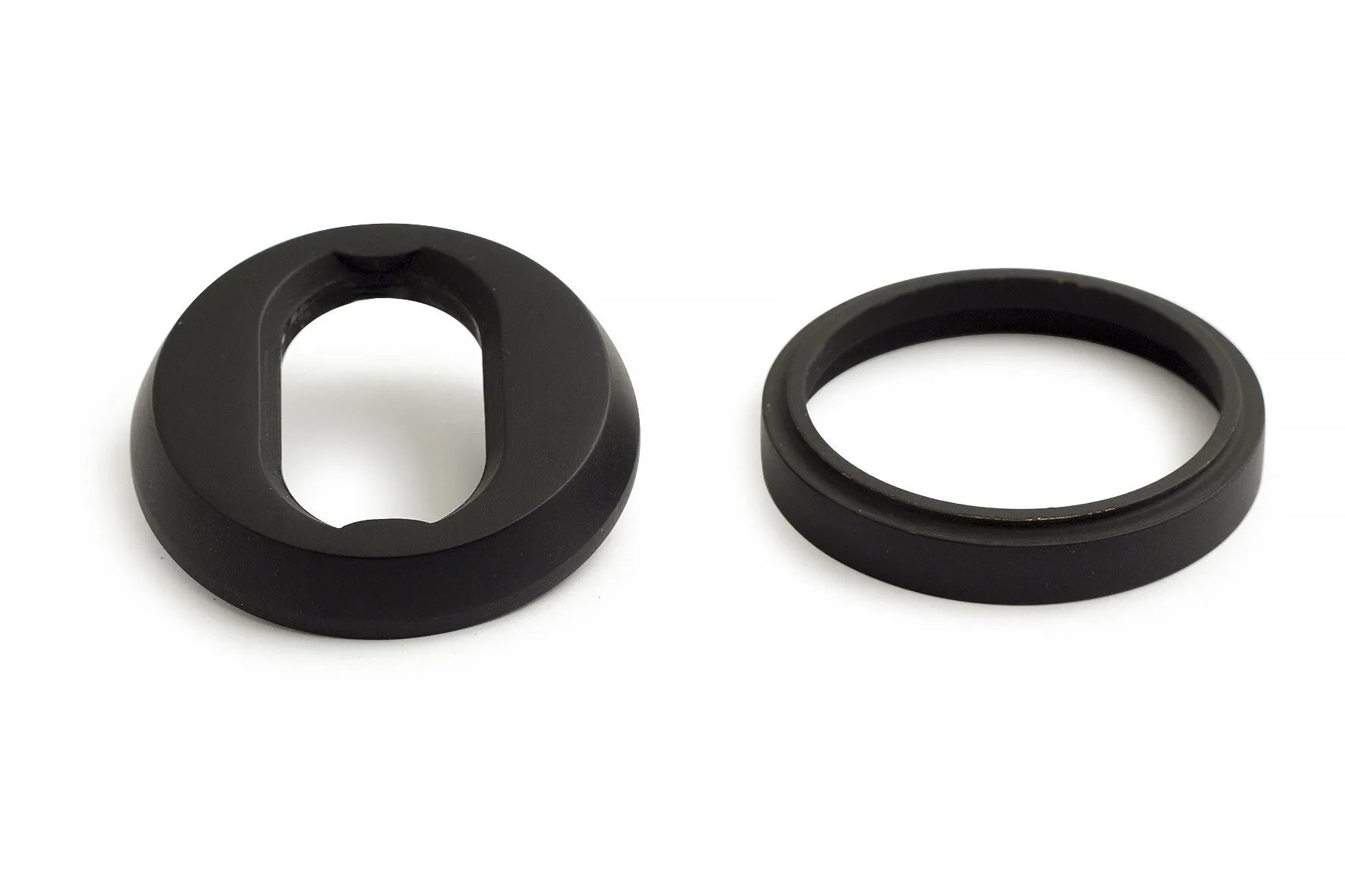 Cylinderring universal, svart aluminium