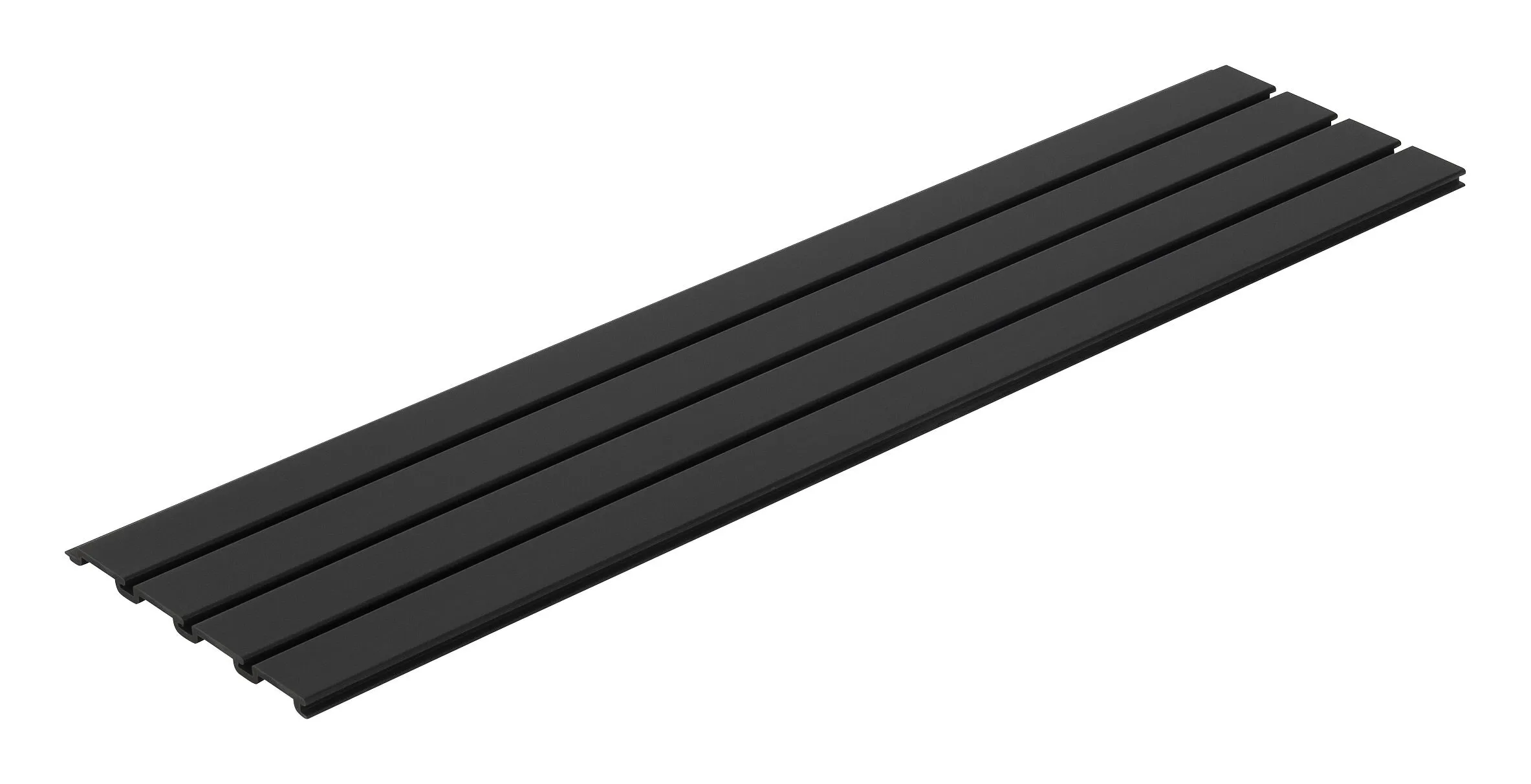 Garagepanel, svart, 1220x300x17 mm