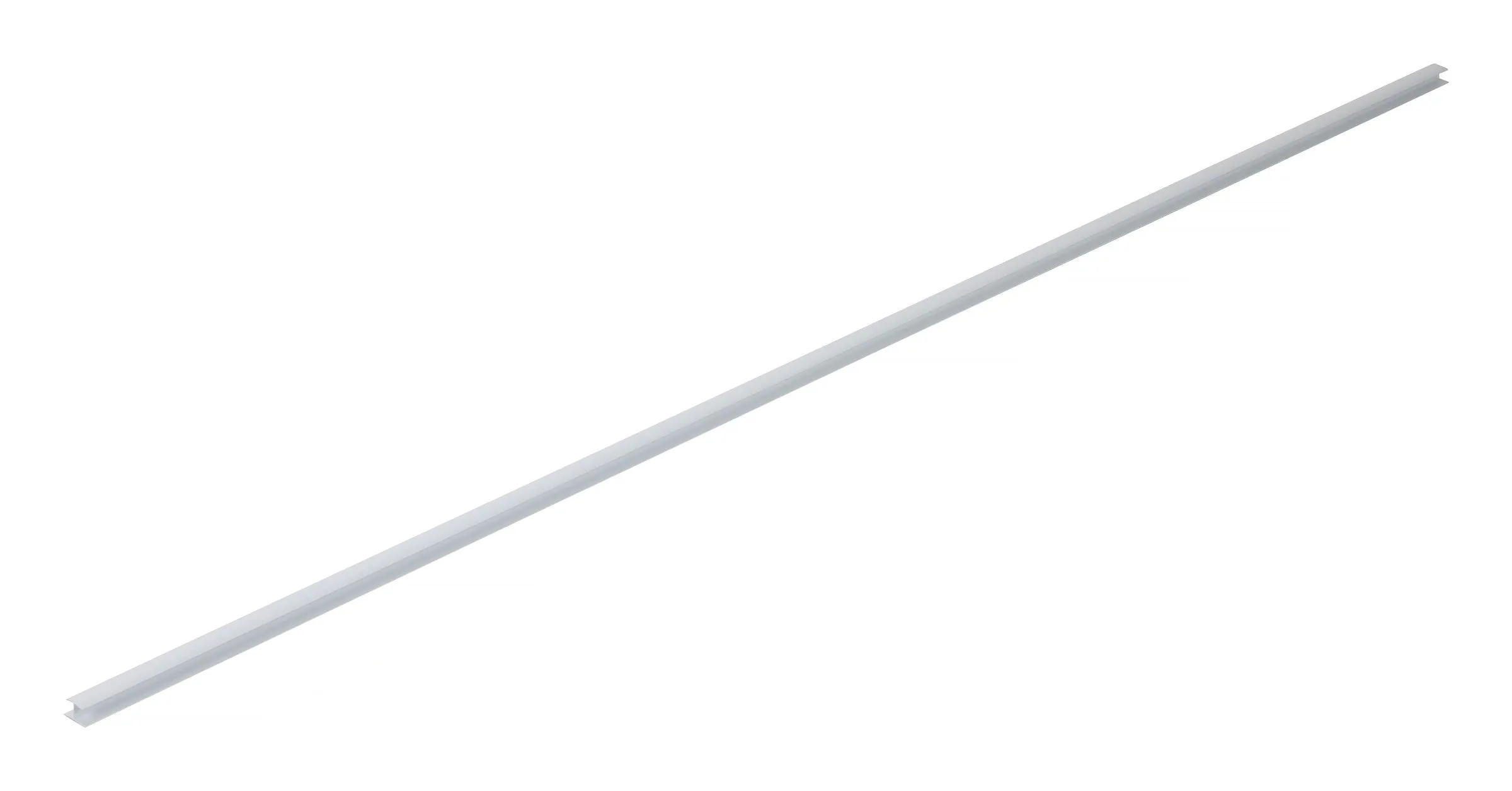 Mellanlist till garagepanel, vit, 2440 mm