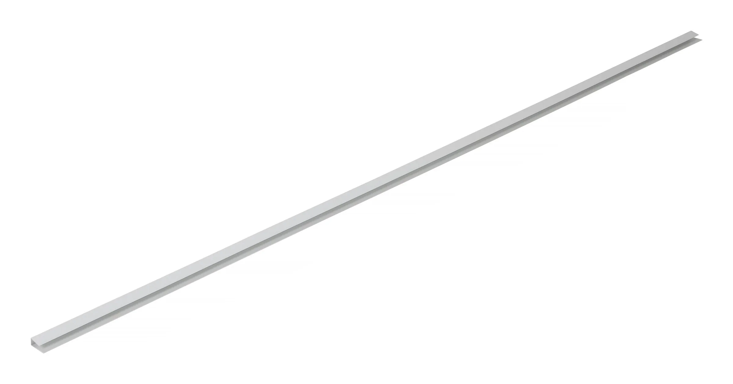 Ändavslut till garagepanel, vit, 2440 mm