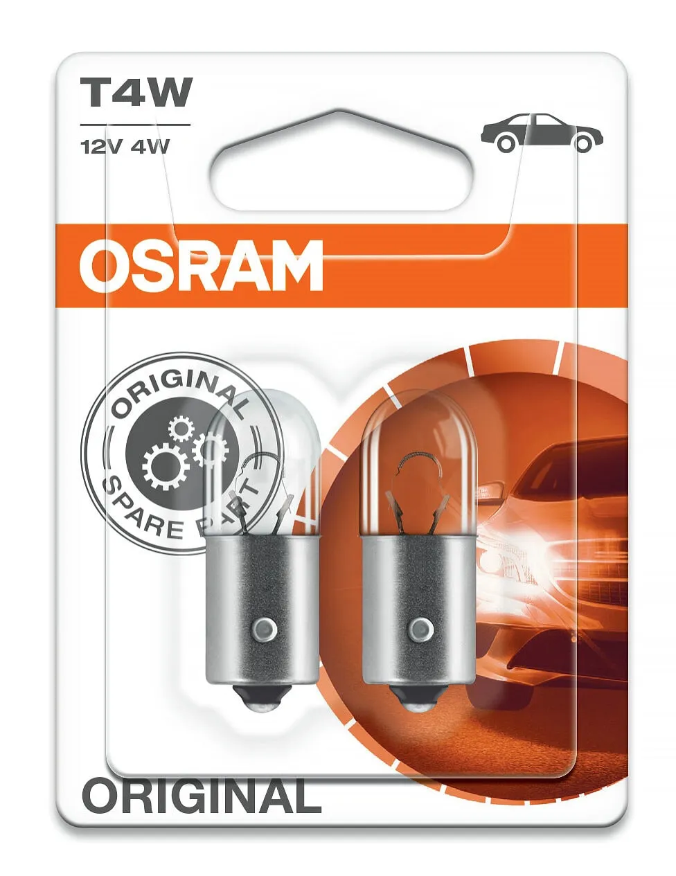 Glödlampa T4W 12V, 2-pack