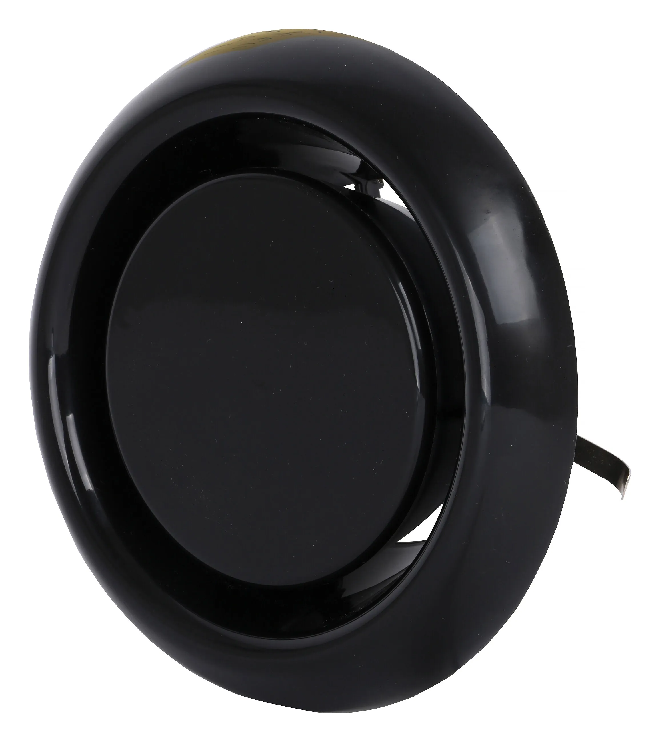Frånluftsventil i plast, svart, 100 mm