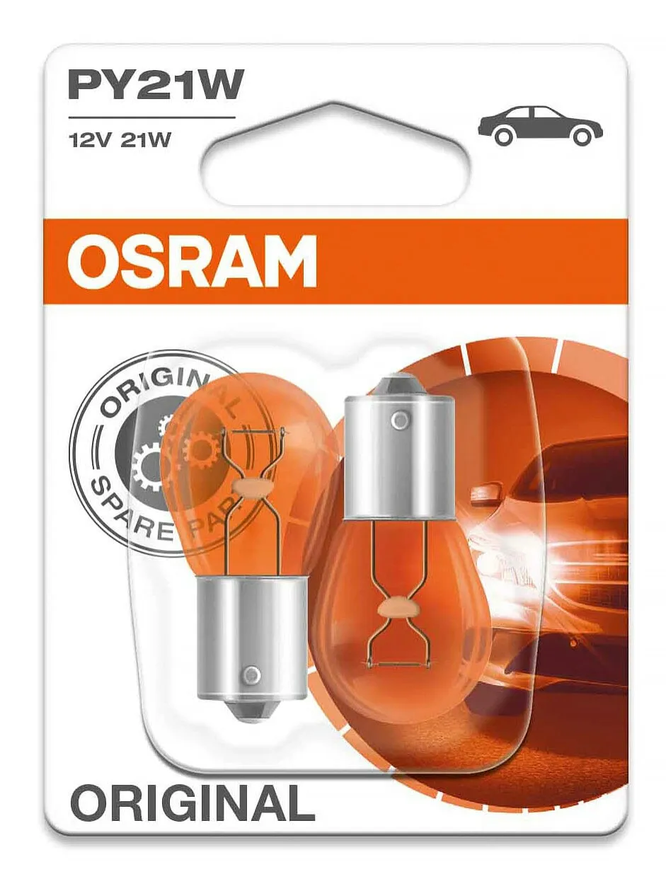 Glödlampa PY21W 12V, 2-pack