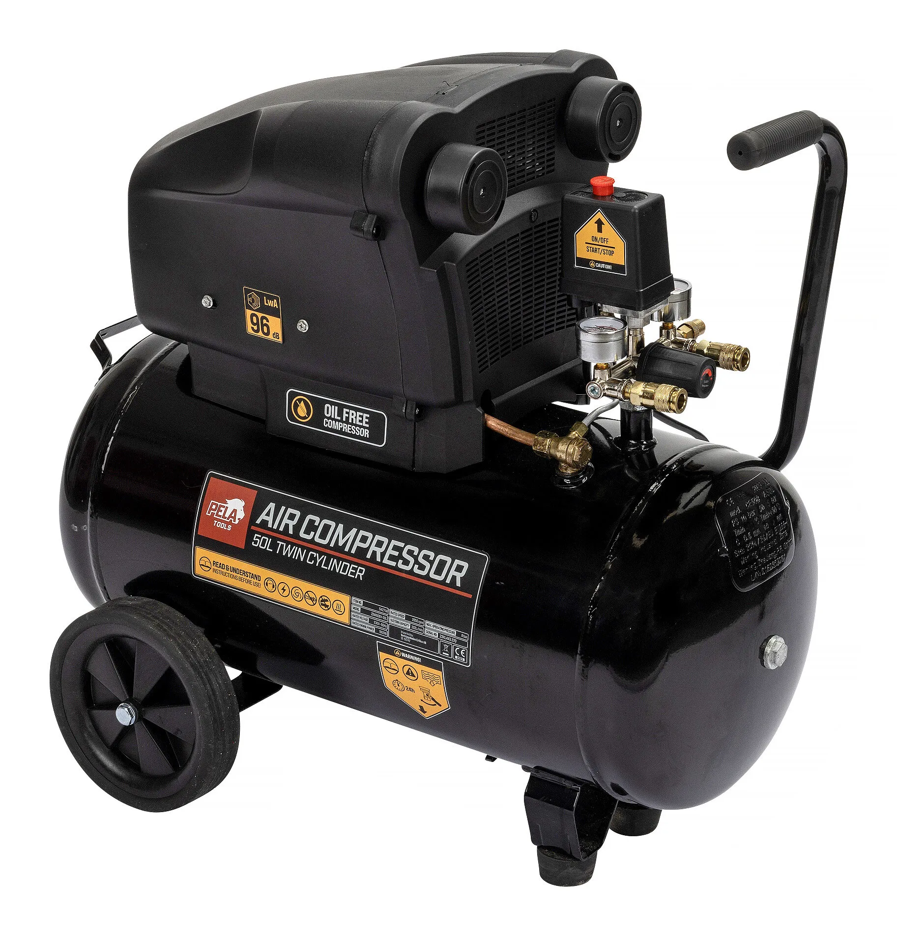 Kompressor, 2,5 hk, 50 liter