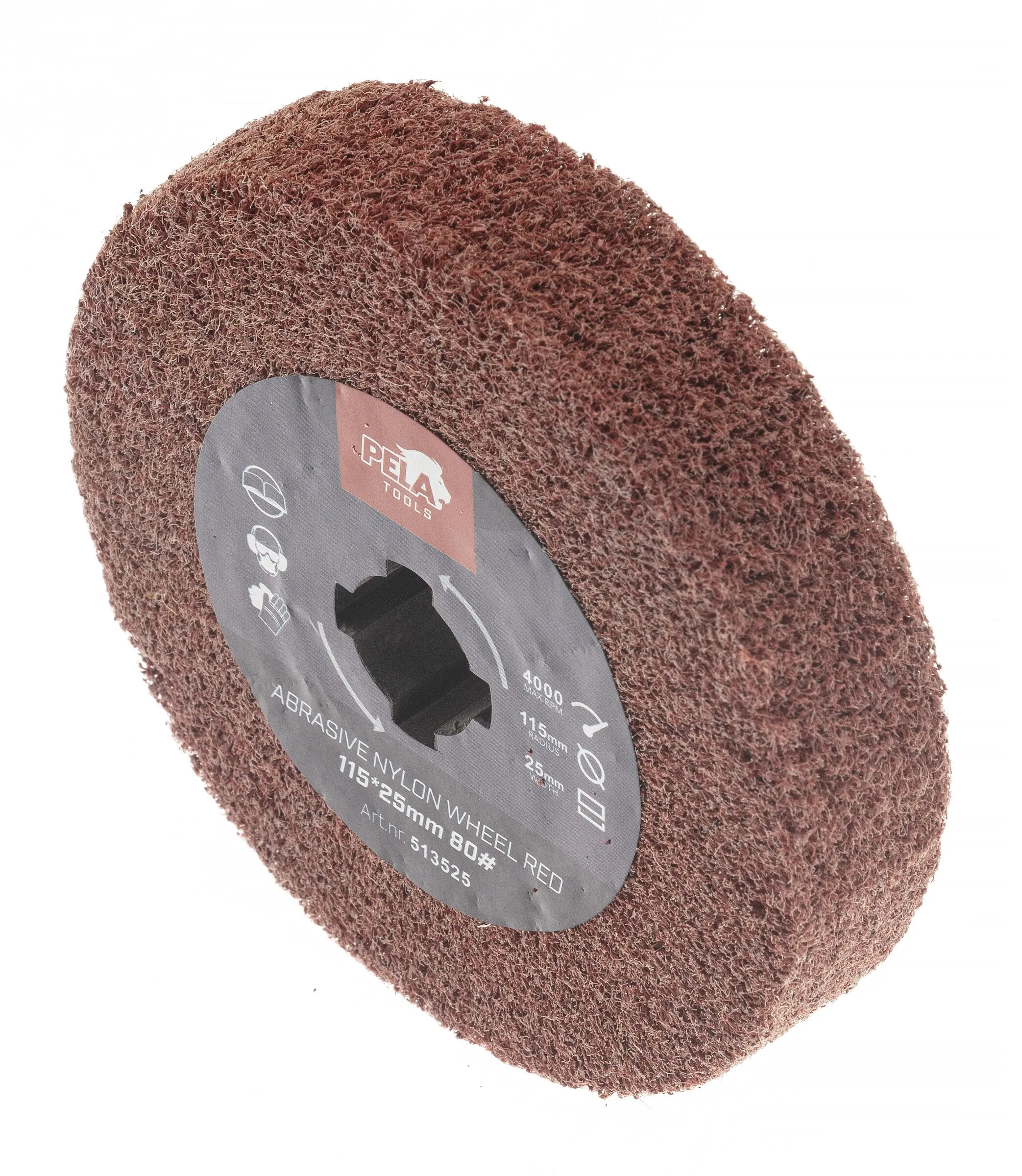 Slipnylontrumma till 509658, #80, Ø115x25 mm