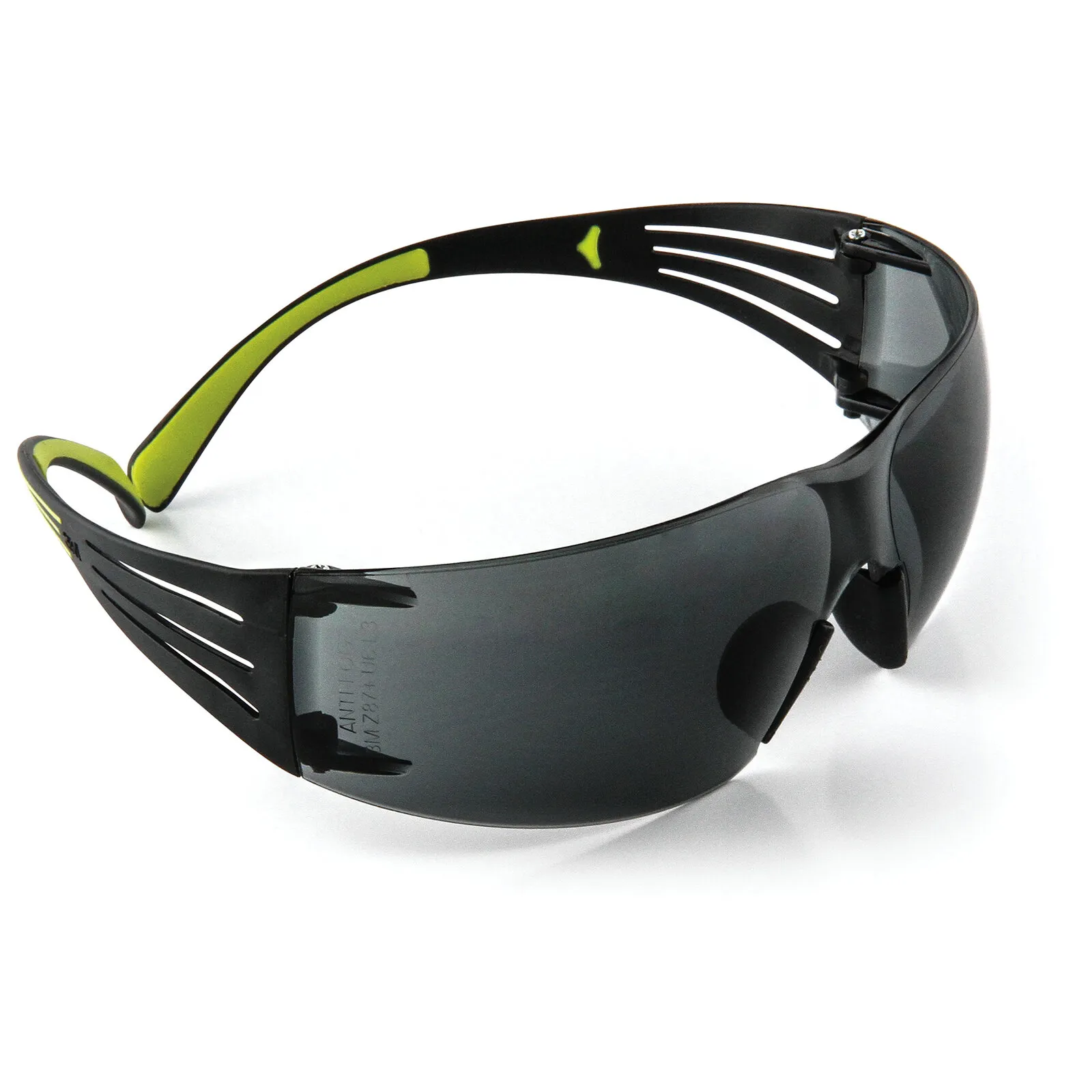 Skyddsglasögon SecureFit 400, grå reptålig anti-fog lins, svart/grön båge, SF402AS/AF-EU