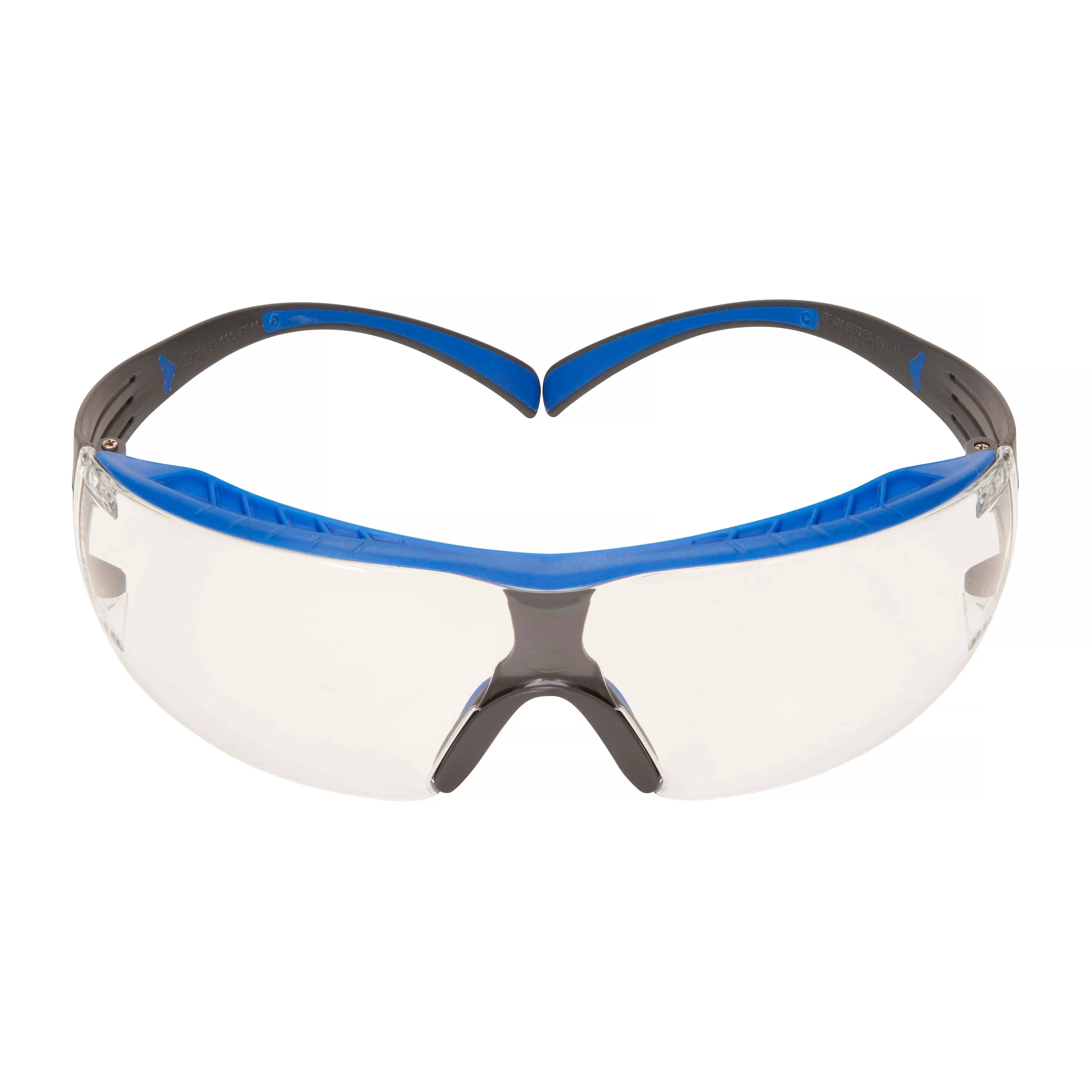 Skyddsglasögon SecureFit 400, klar lins med reptålig anti-fog-beläggning, blå/grå båge, SF401XSGAF-BLU-EU