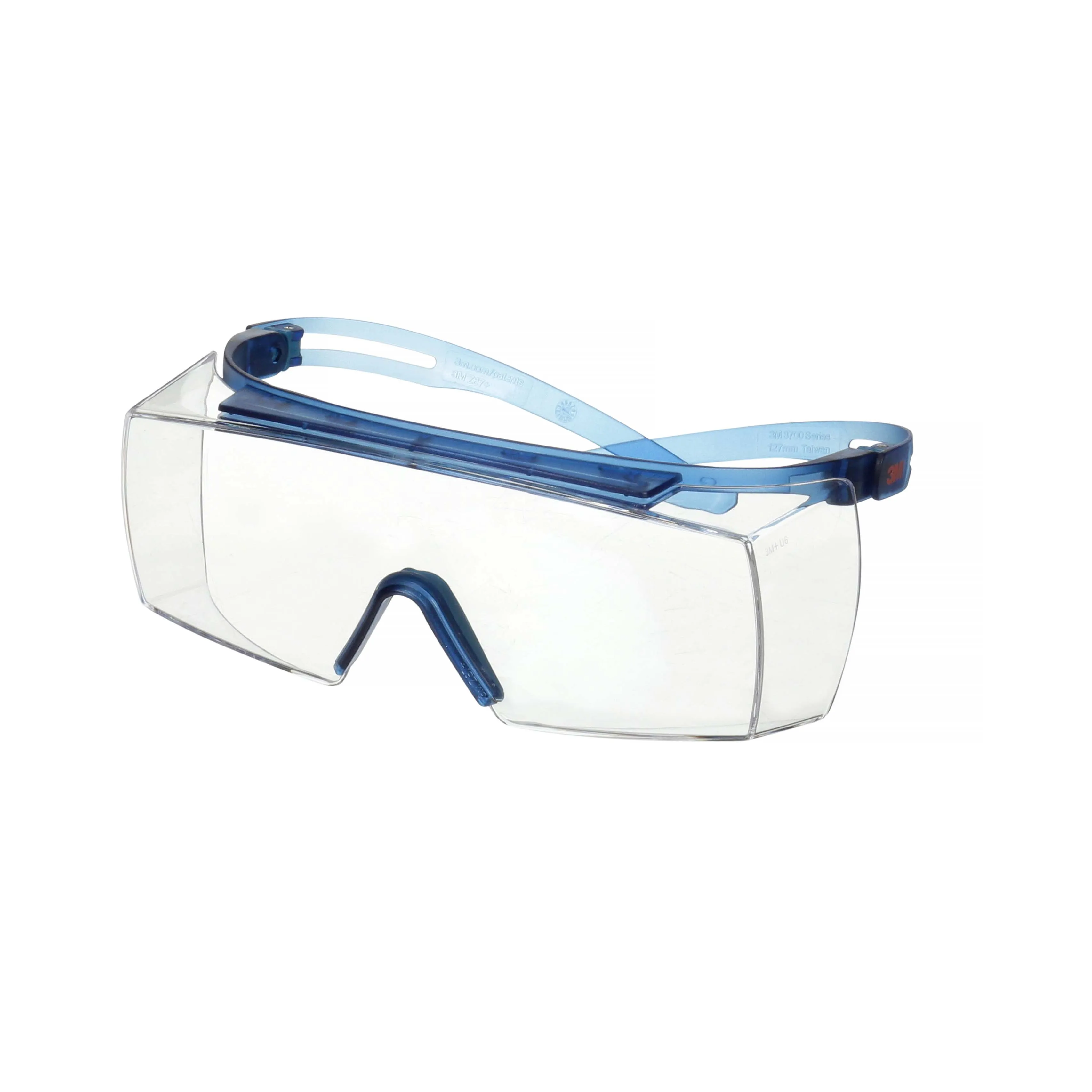 Skyddsglasögon SecureFit 3700 over-spectacle, blå skalmar, reptåliga+ (K), klar lins, SF3701ASP-BLU-EU
