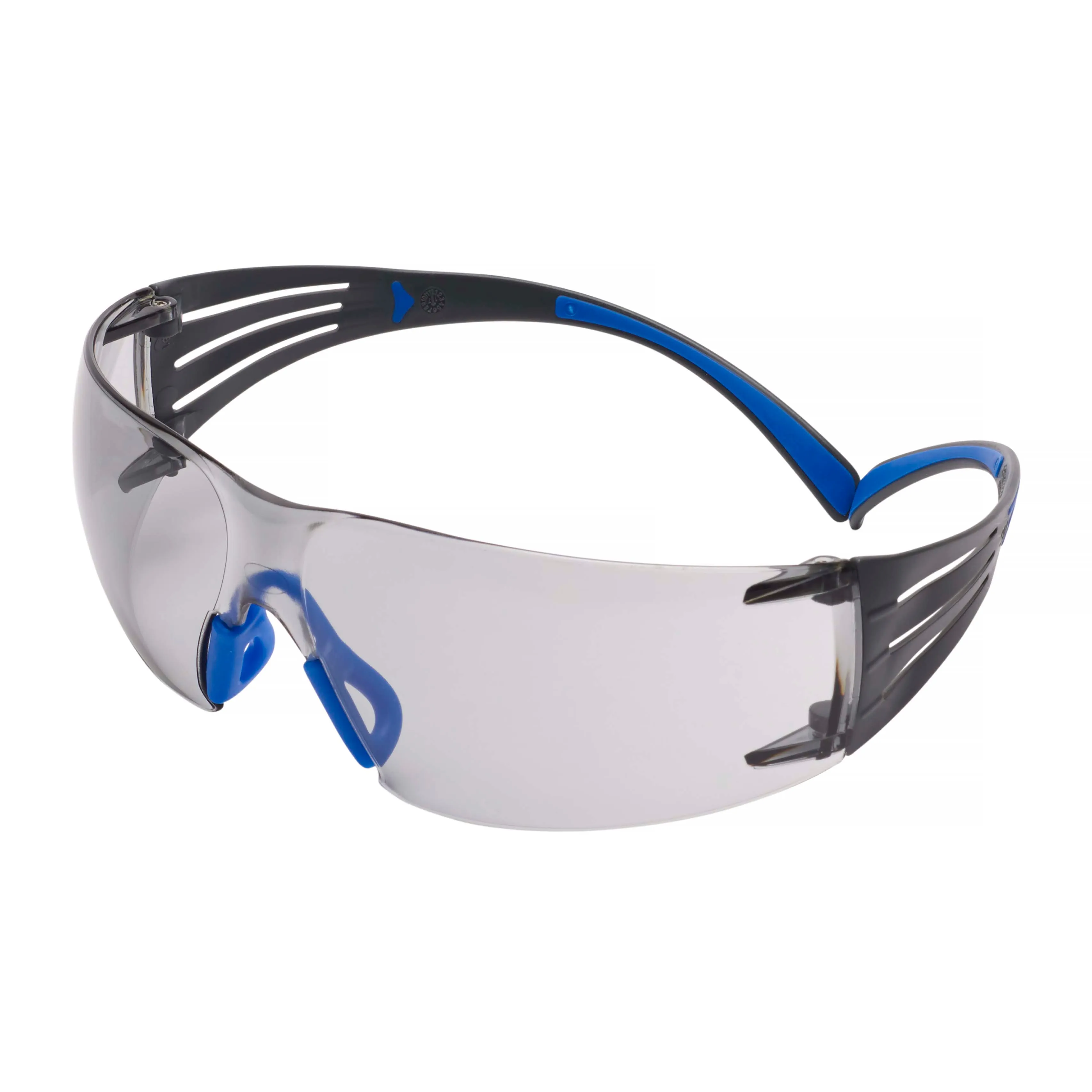 Skyddsglasögon SecureFit 400, grå inom-/utomhus-lins med reptålig anti-fog-beläggning, blå/grå båge, SF407SGAF-BLU-EU