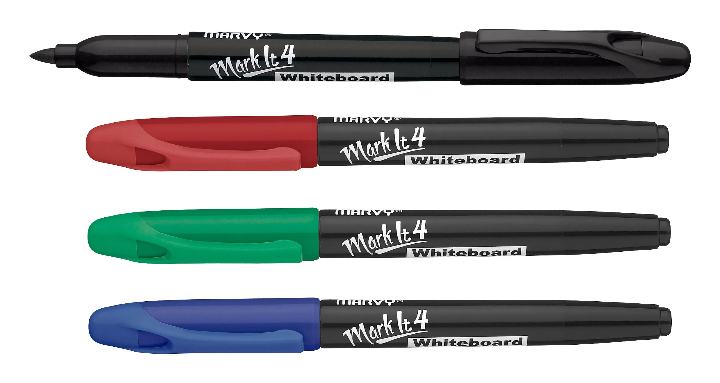 Whiteboardpennor, 4-pack
