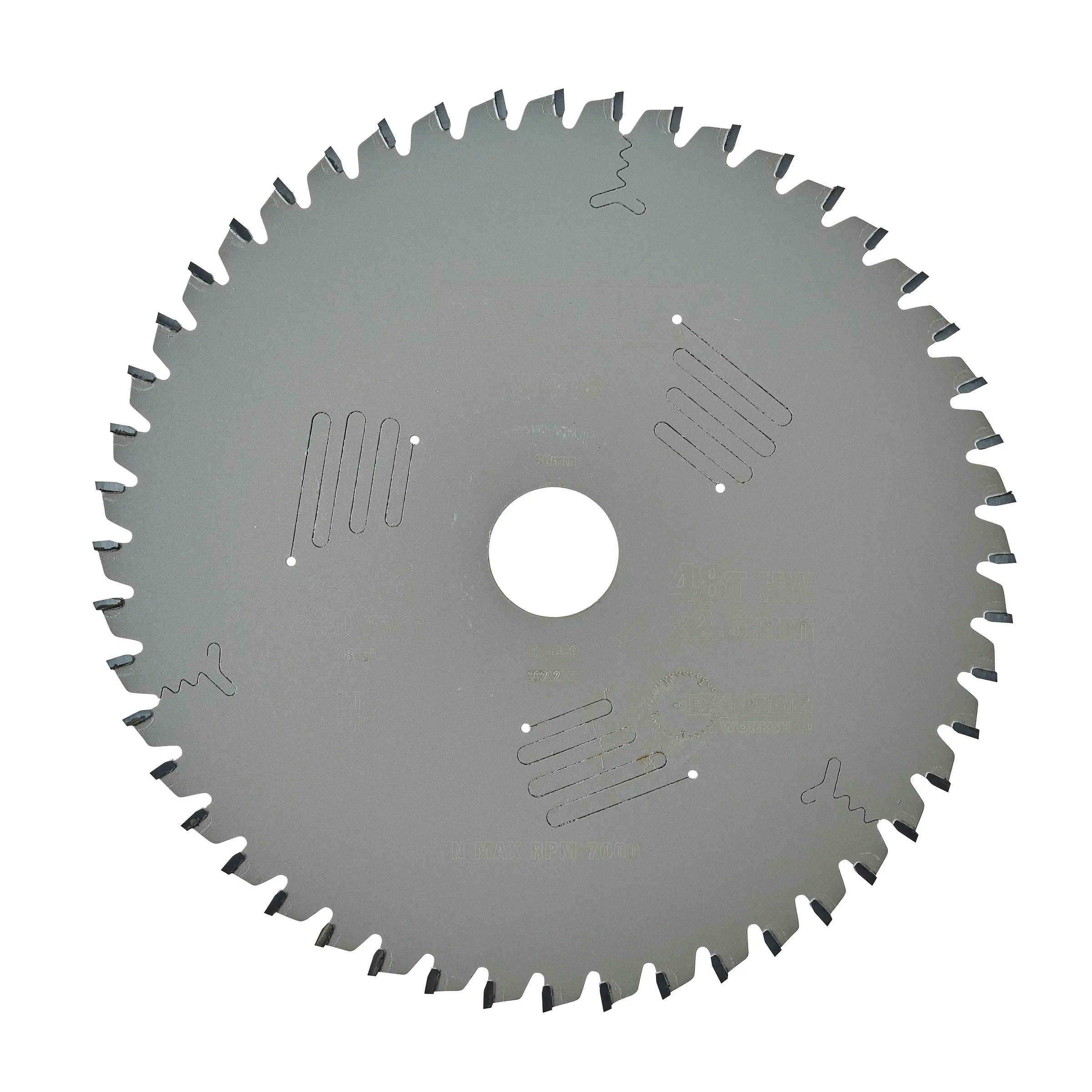 Cirkelsågklinga för trä & icke-järnhaltiga metaller, 216x30 mm, 48T, DT4320