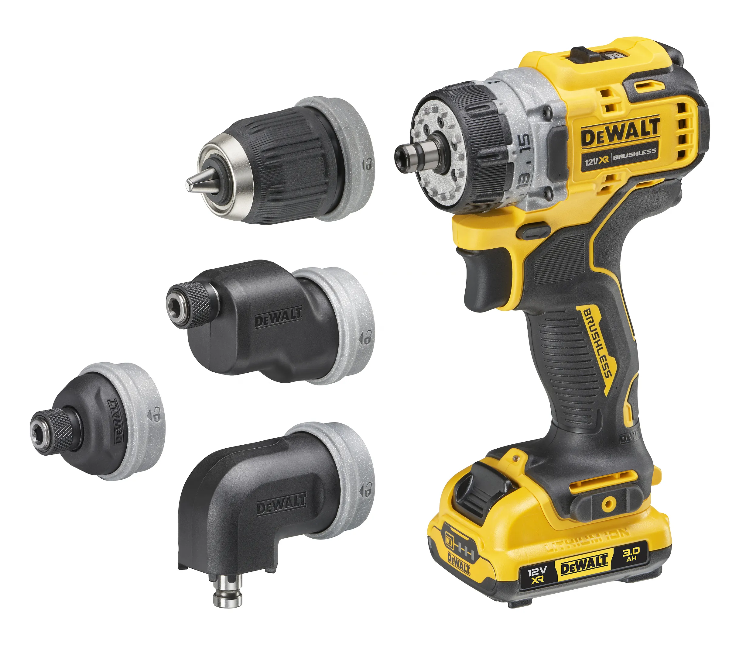 Skruvdragare 12V, DCD703L2T, med batteri & laddare