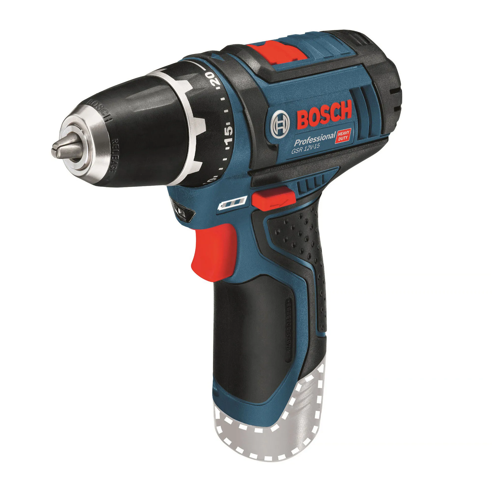 Skruvdragare GSR 12V-15, utan batteri & laddare