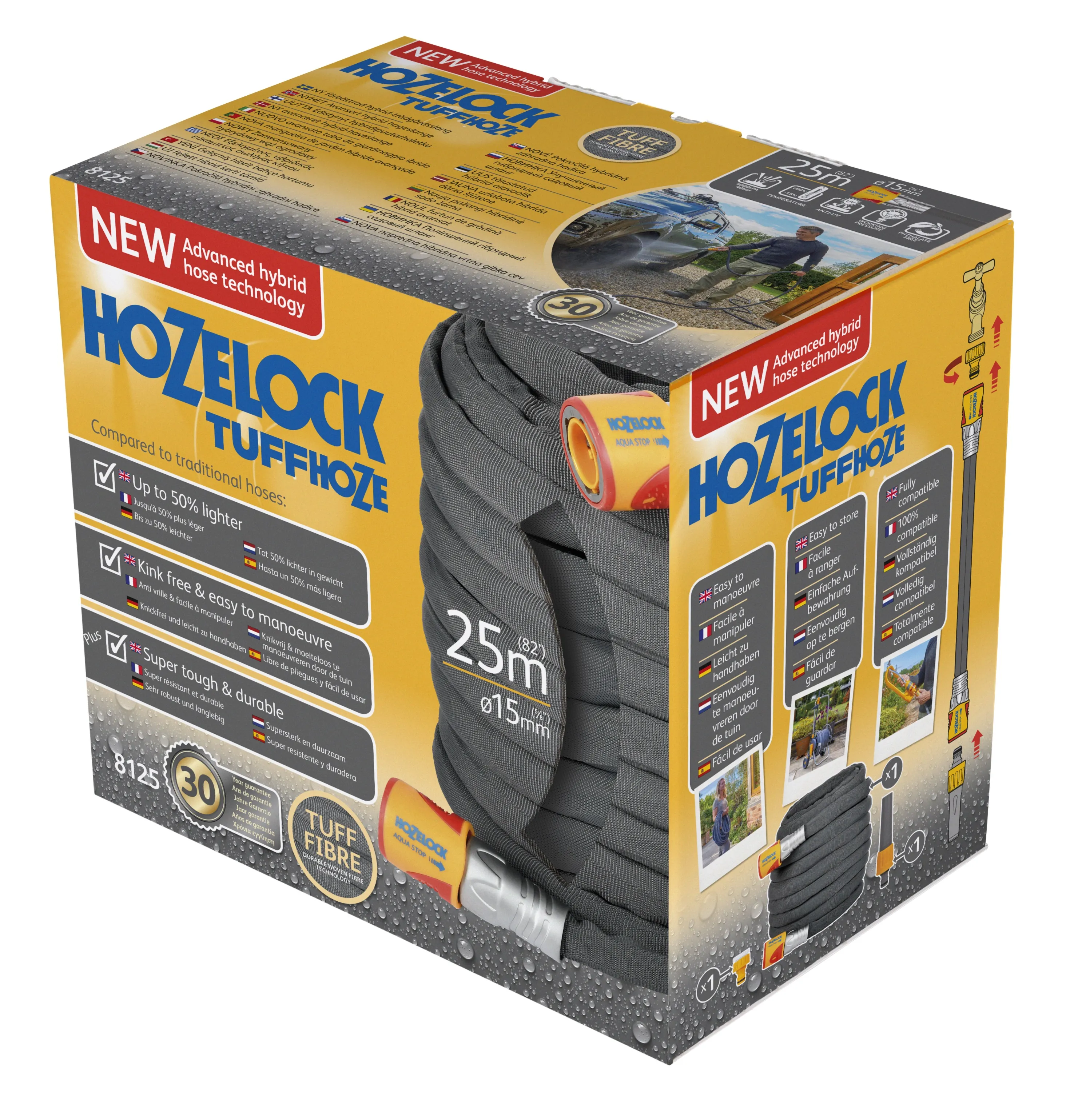 Slangesett Tuffhoze, 25 m