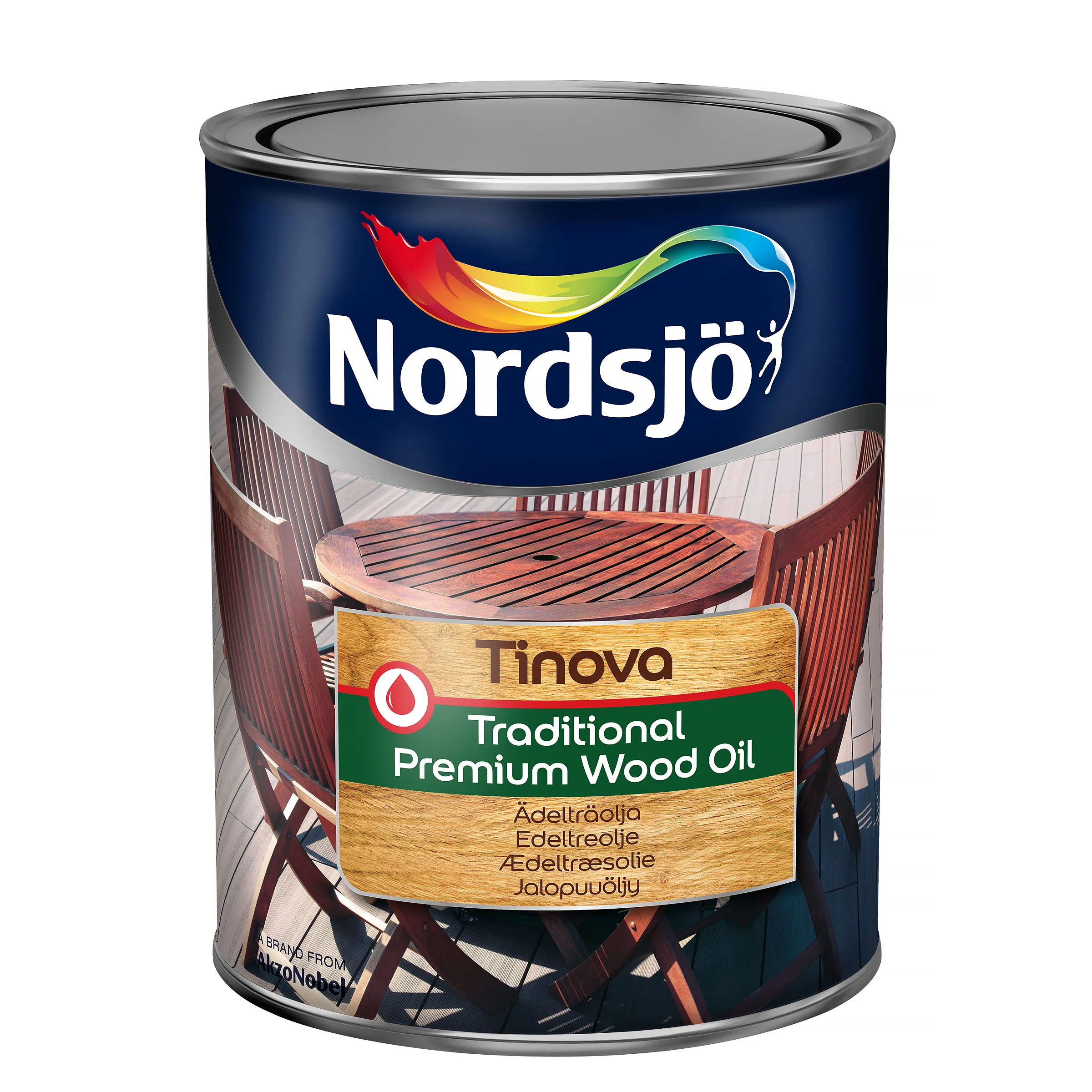 Träolja, Tinova Traditional Premium Wood Oil, base clear, 1 L