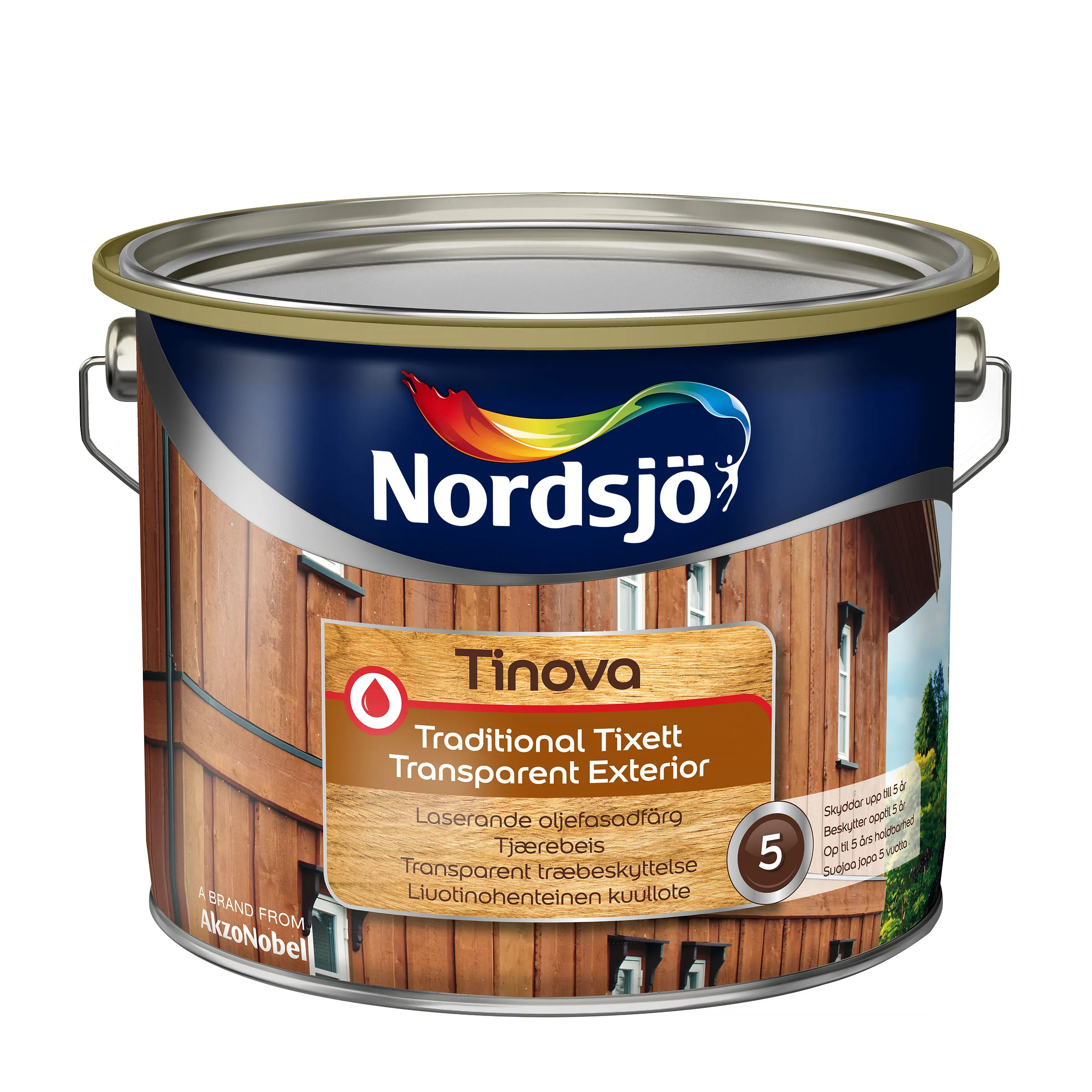 Tjärlasyr, Tinova Traditional Tixett Transparent Exterior, base clear, 2,25 L
