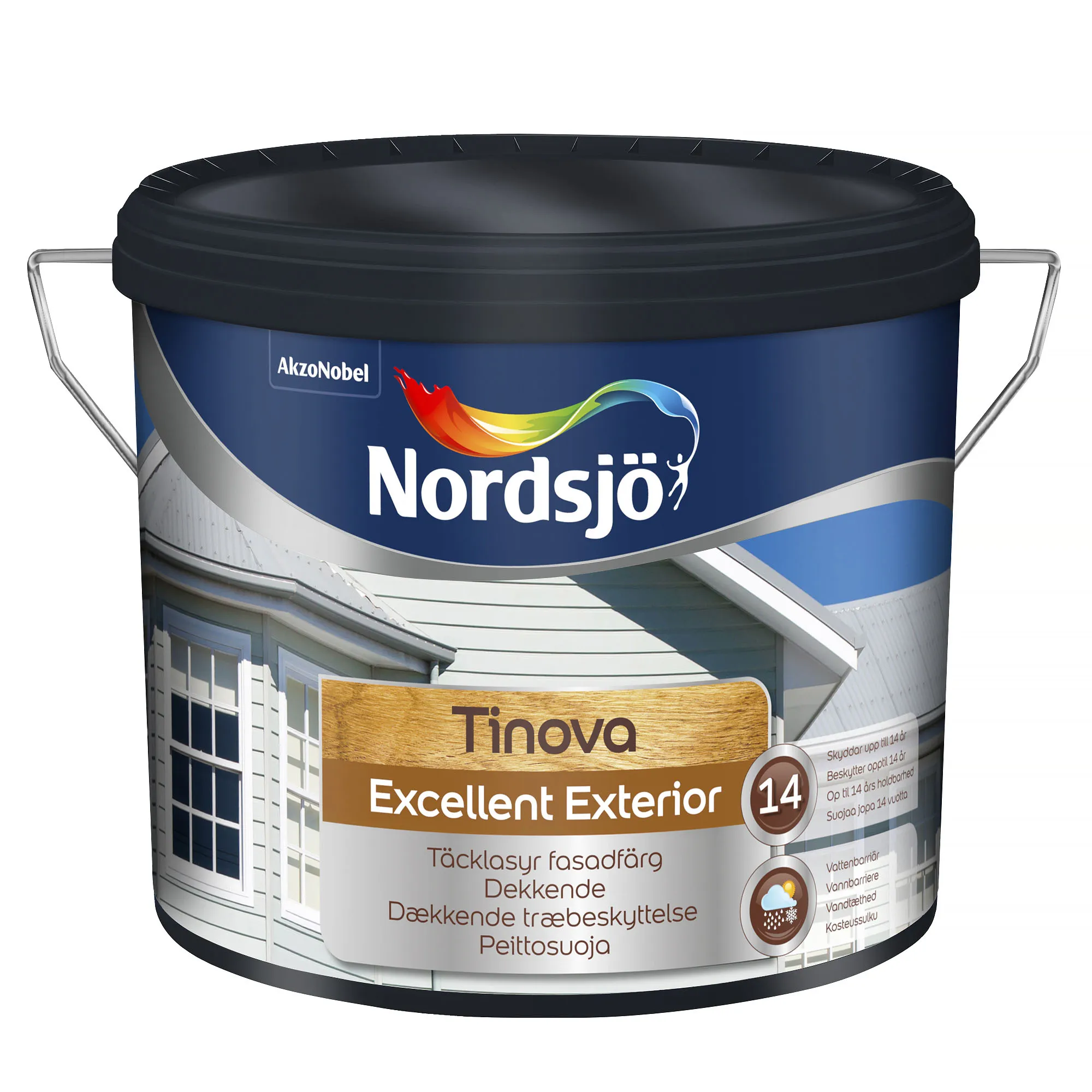 Täcklasyr, Tinova excellent exterior, vit, 2,5 L