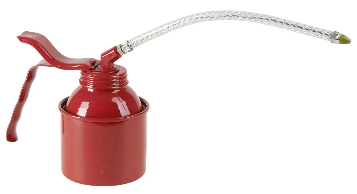 Oljekanna med tryckpump, böjlig pip, 500 ml