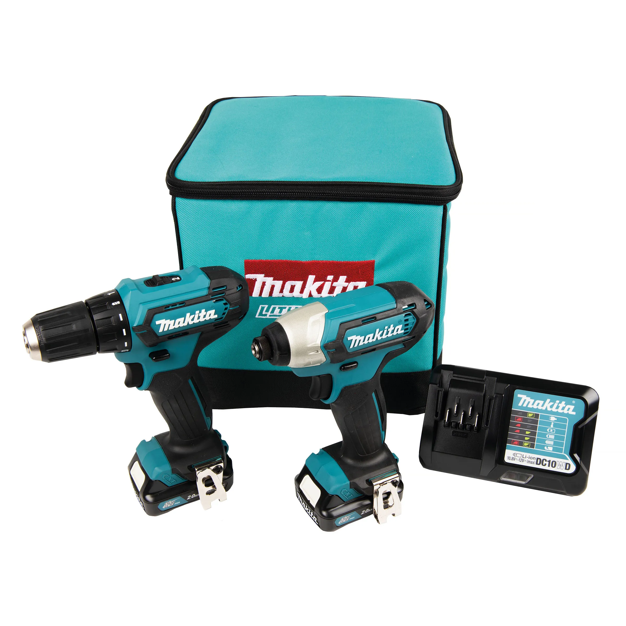 Kombikit 12V CXT CLX224A, DF333 & TD110, inkl. 2st 2,0Ah-batterier